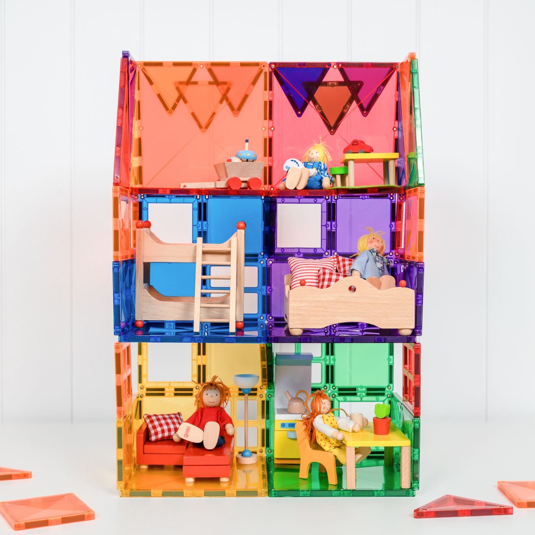 Connetix Rainbow Starter Pack — 60 Magnetbausteine - LeoBabys