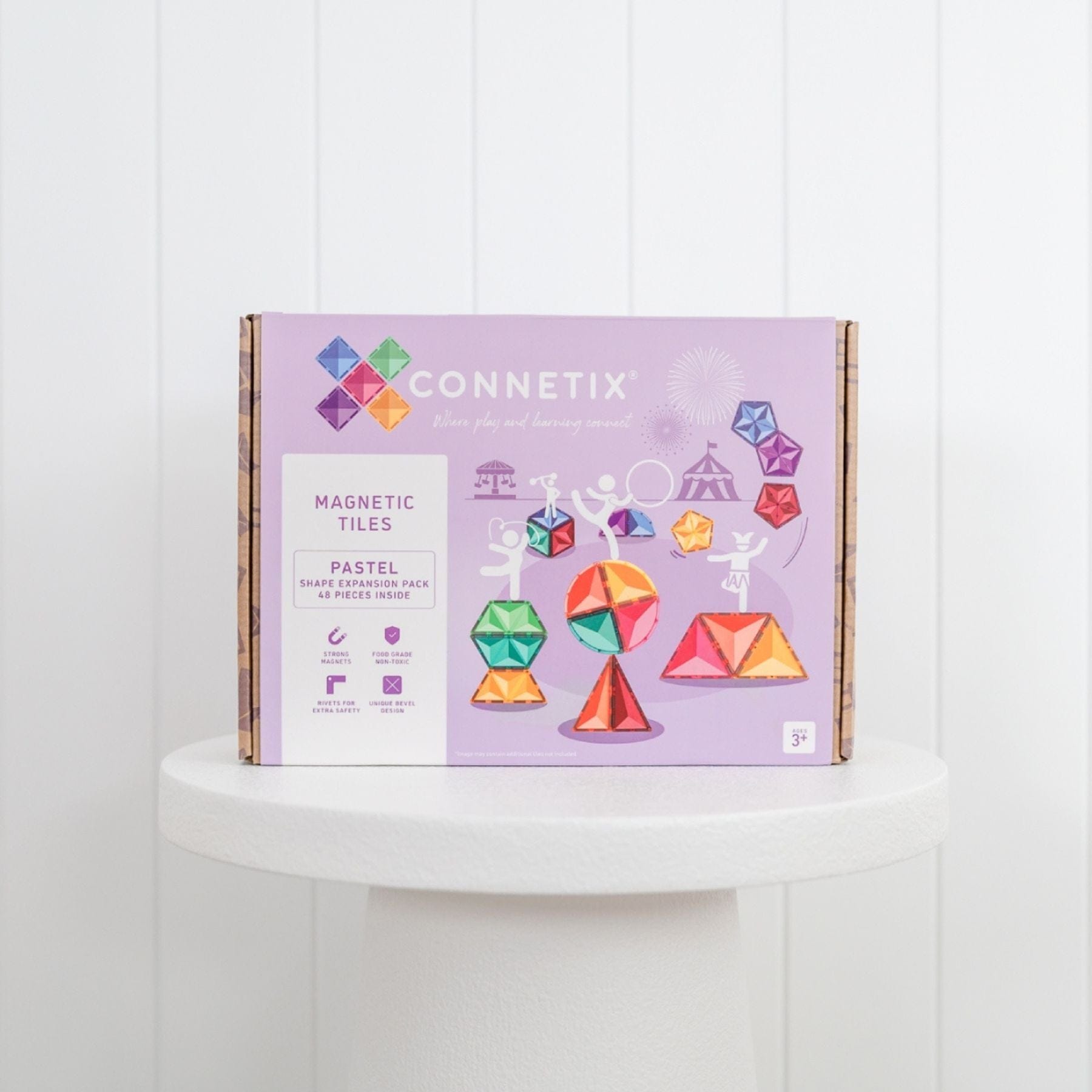 Connetix Pastel Shape Expansion Pack — 48 Teile - LeoBabys