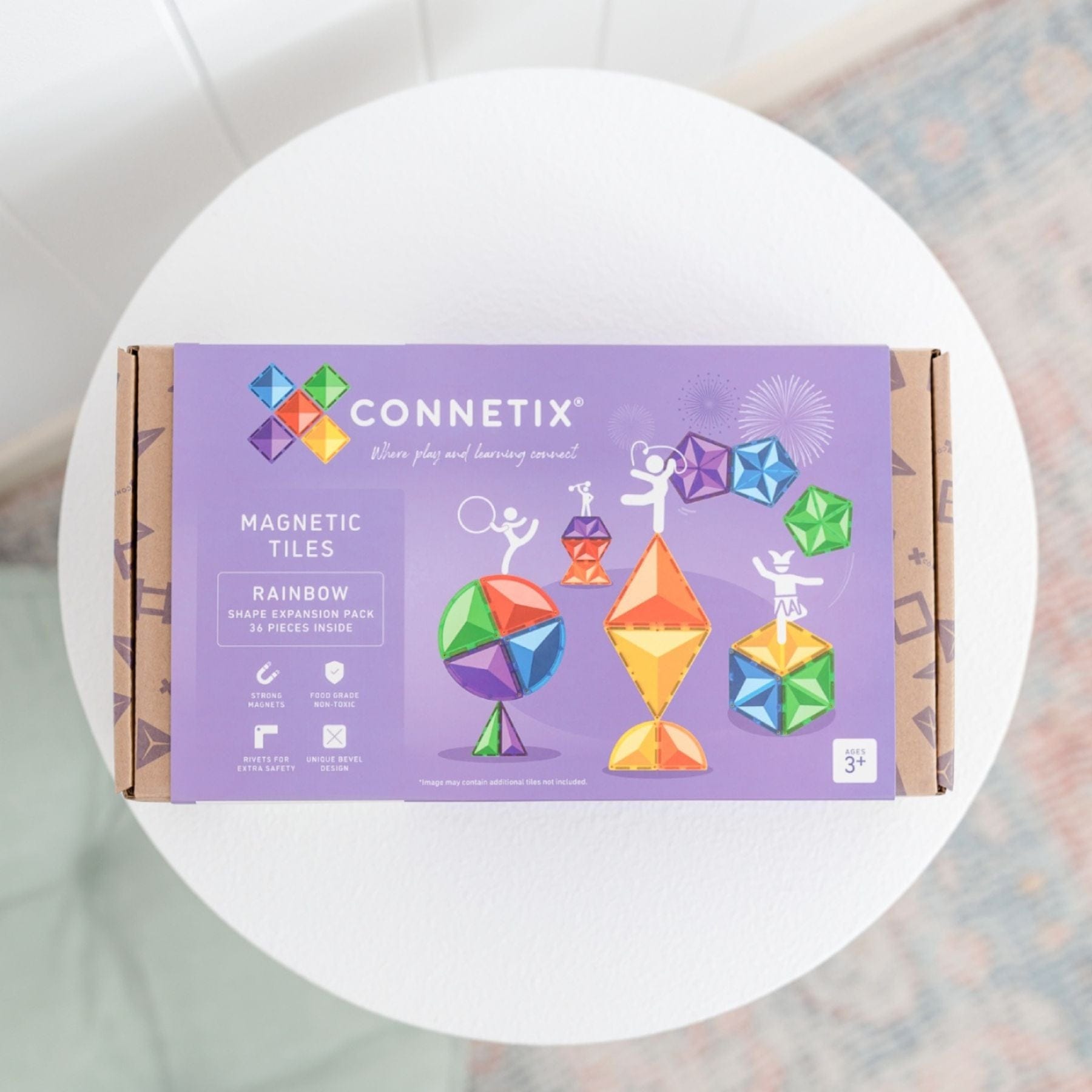Connetix Rainbow Shape Expansion Pack — 36 Teile - LeoBabys