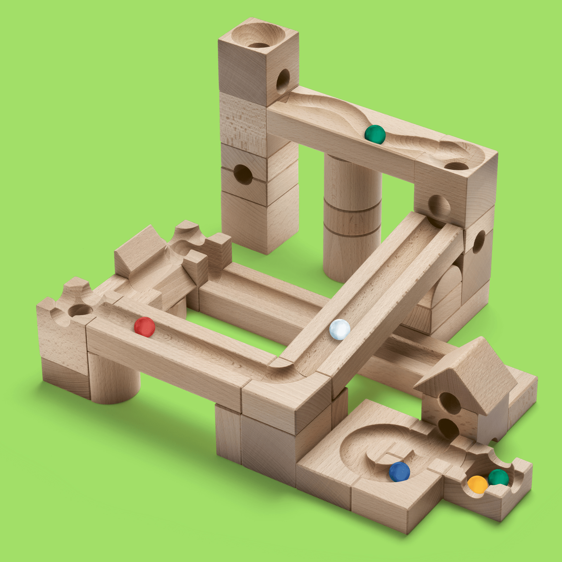 Cuboro JUNIOR - Kugelbahn - Starter Set - LeoBabys