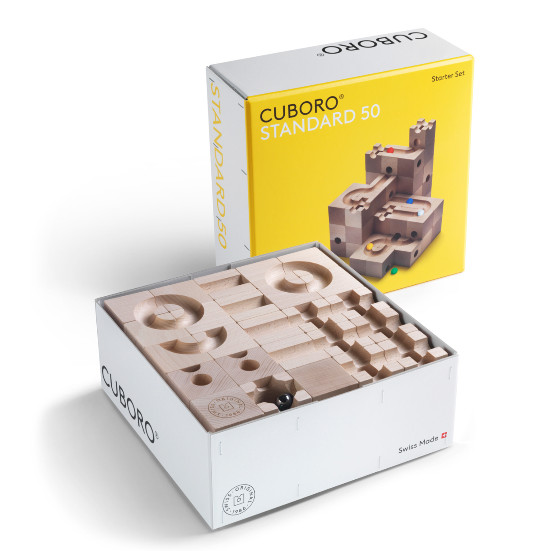 Cuboro STANDARD 50 - Kugelbahn - grosse Starter Set - LeoBabys