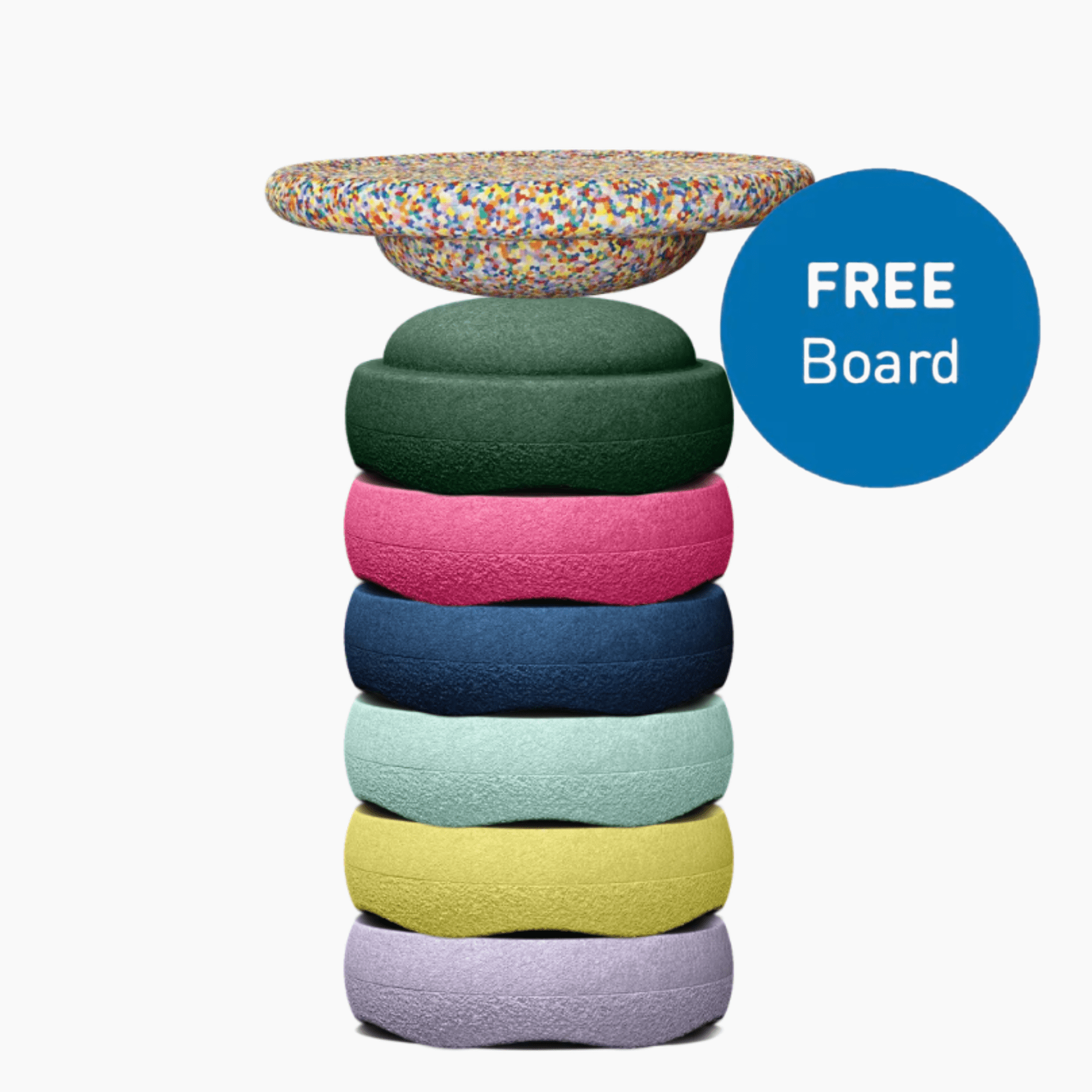 Design YOUR Stapelstein Rainbow 6er Set mit Gratis Board Super Confetti-LeoBabys