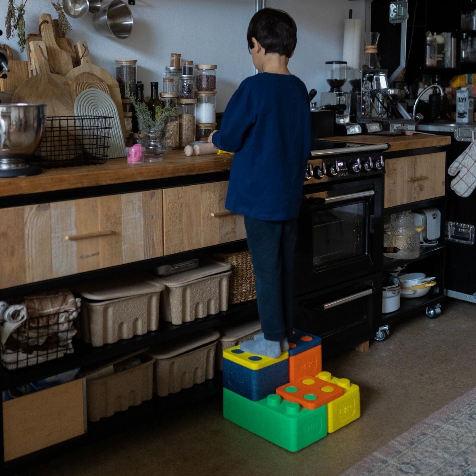 FARVESPIL bygge Starterset 12 XXL Schaumstoffbausteine | Bauklötze großformatig