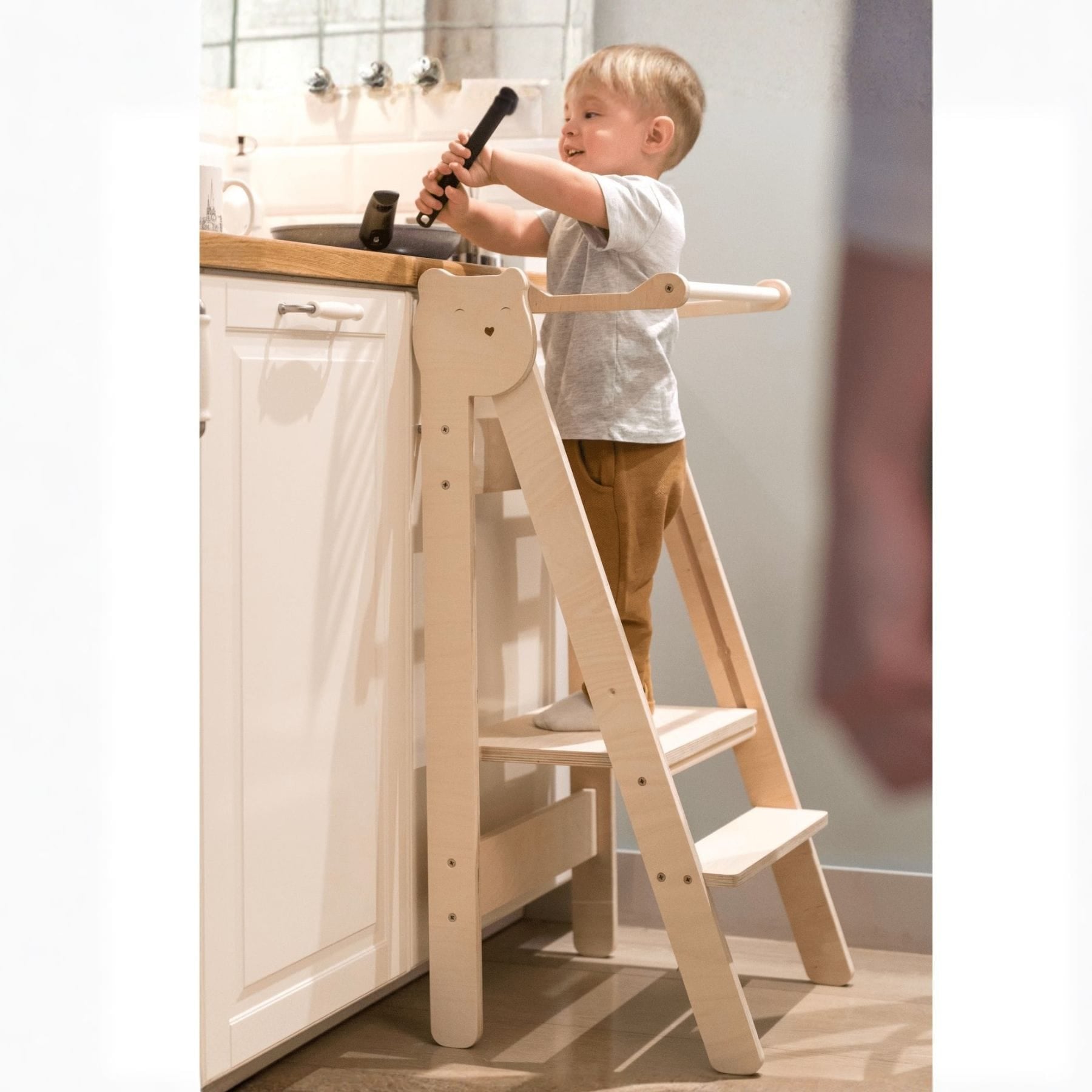 Learning Tower Foldable Space-Saving Single Color