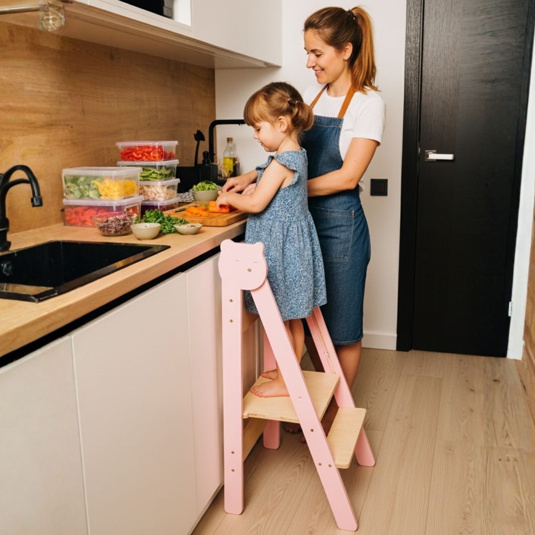 Faltbarer Lernturm klappbar - Tier Design - LeoBabys
