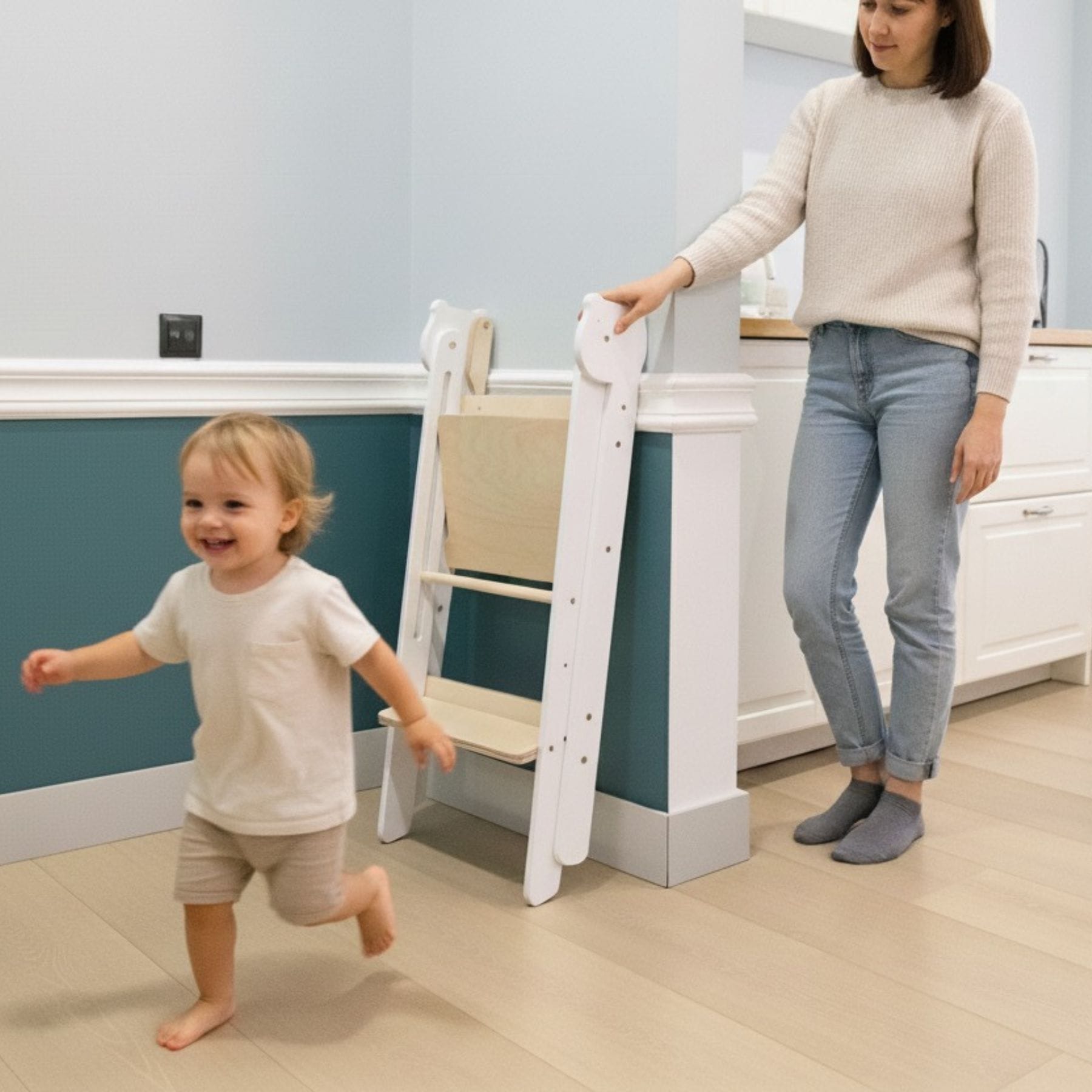Faltbarer Lernturm klappbar - Tier Design - LeoBabys