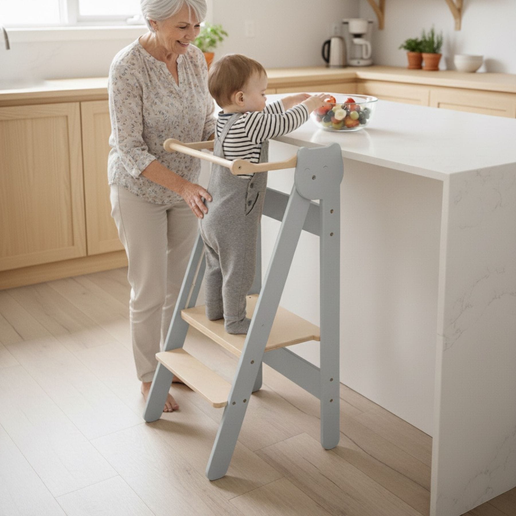 Faltbarer Lernturm klappbar - Tier Design - LeoBabys