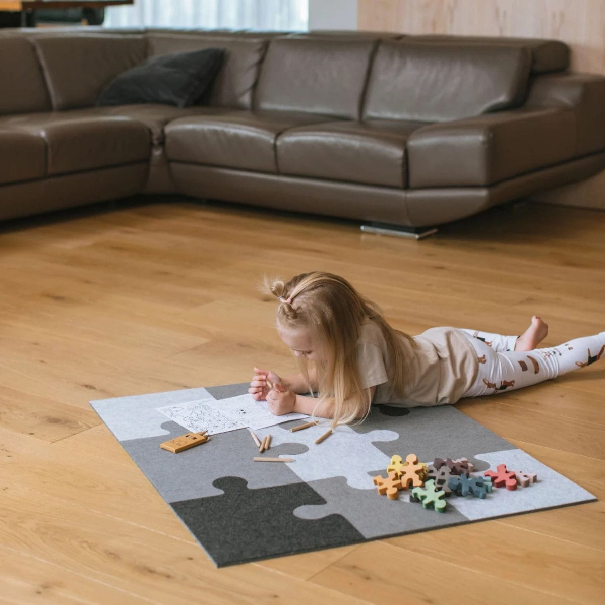 Kletterzubehör ette tete Filz-Puzzle-Spielmatte für Klettergerüst und CUBITRI