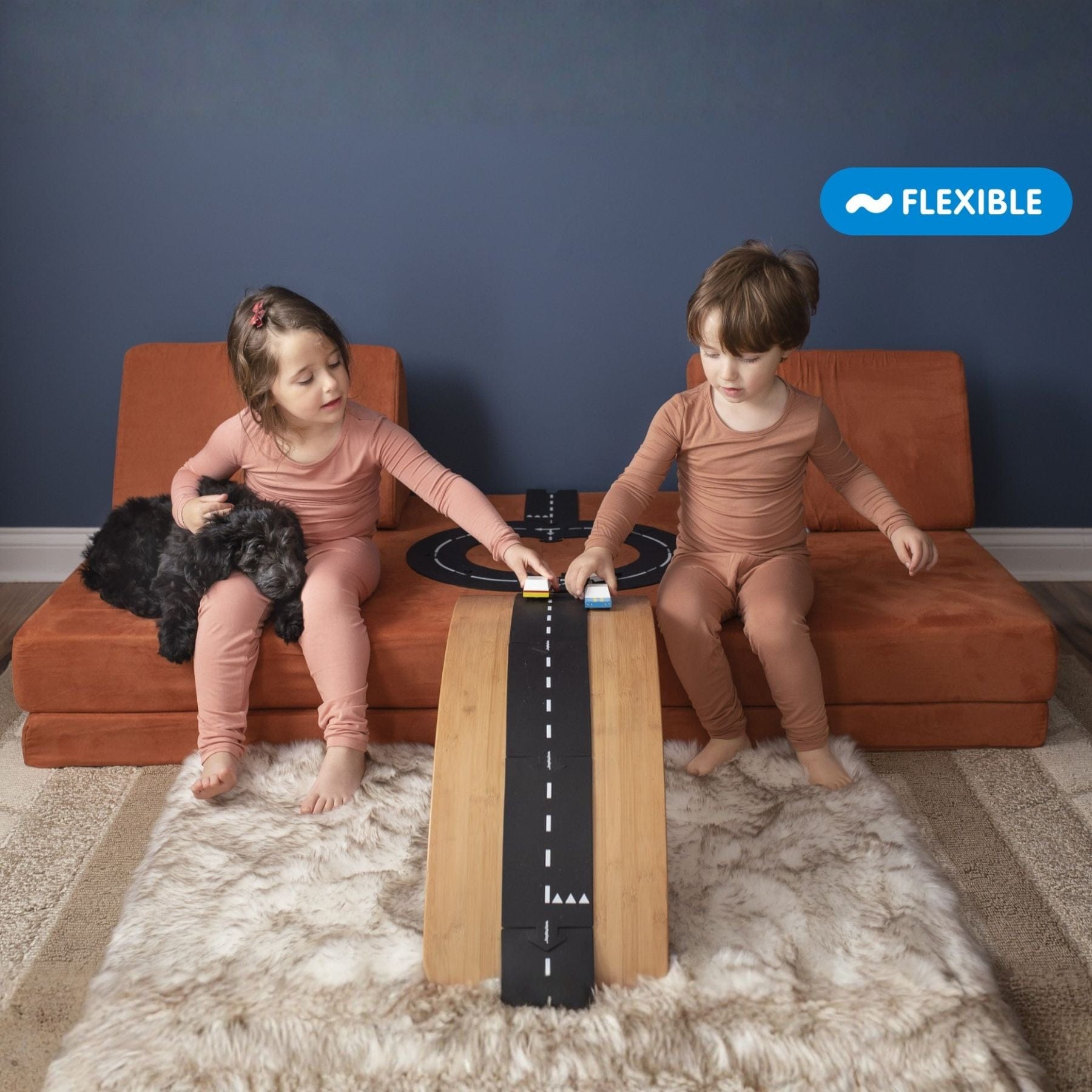 Flexible Spielstrasse aus Gummi – Expressway | 16 Teile | waytoplay