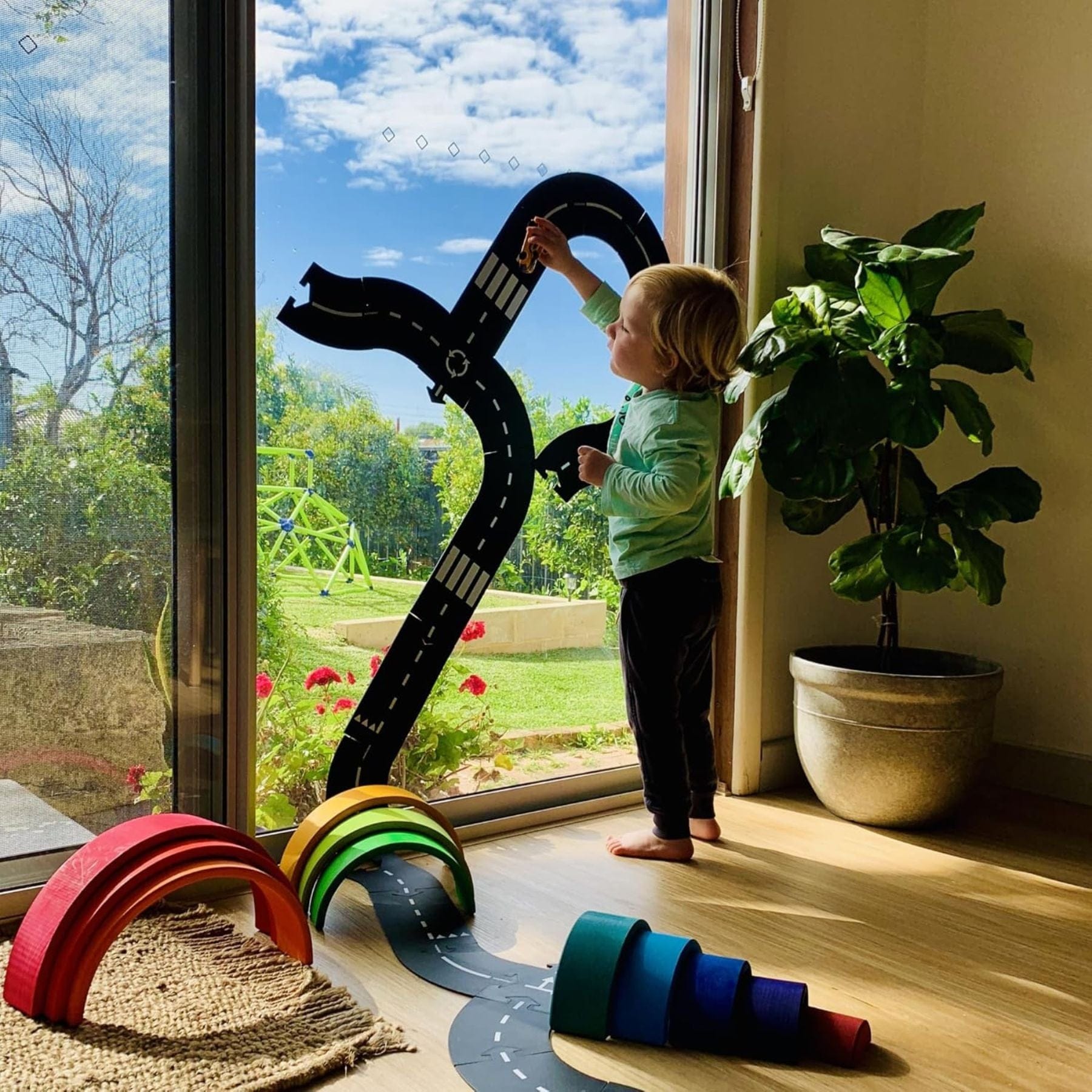 Flexible Spielstrasse aus Gummi – Expressway | 16 Teile | waytoplay