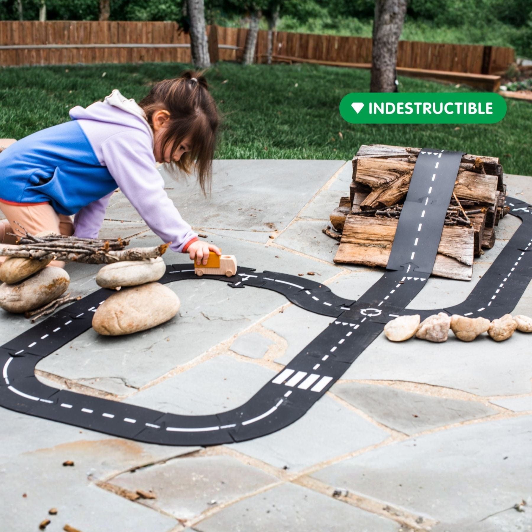 Flexible Spielstrasse aus Gummi – Highway | 24 Teile | waytoplay