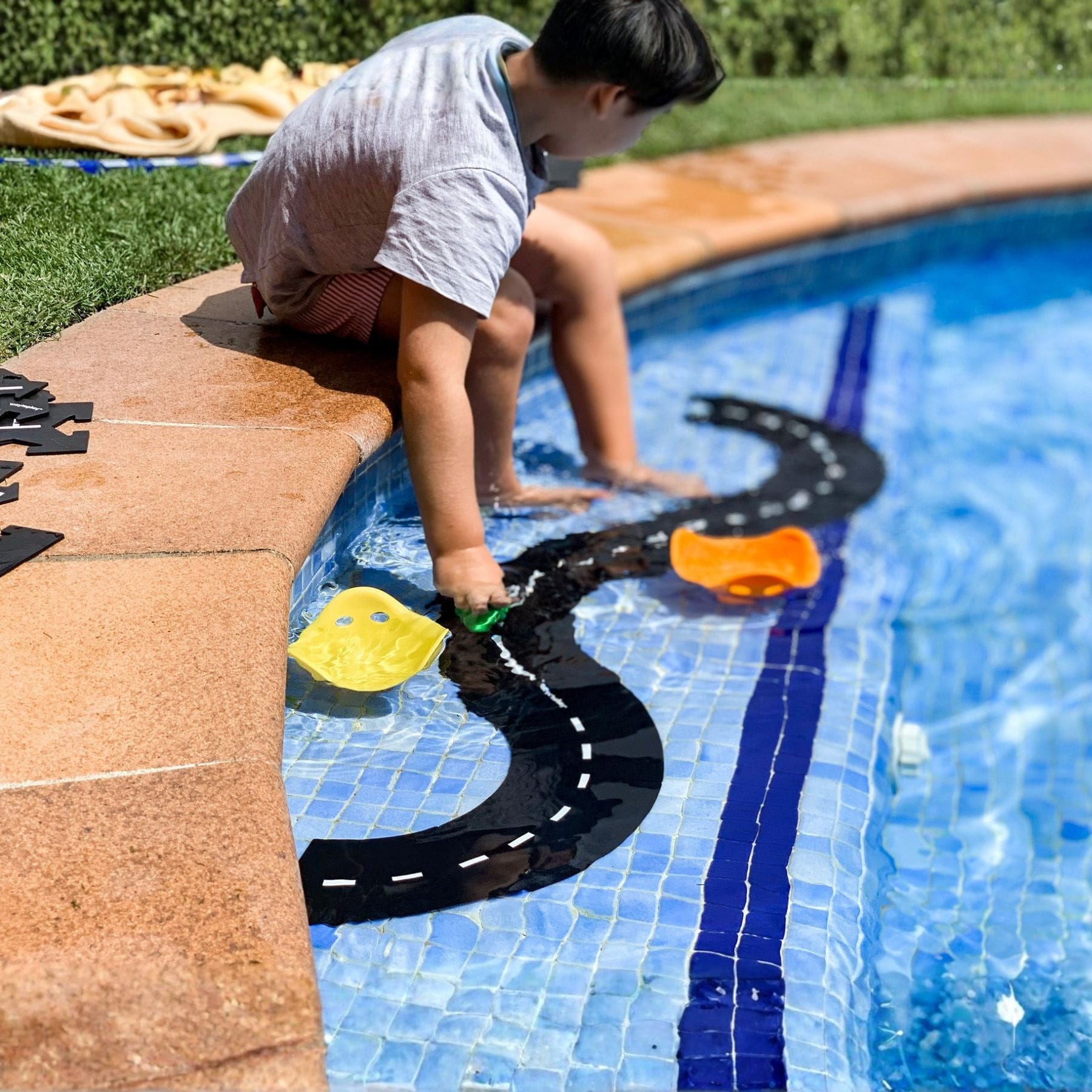 Flexible Spielstrasse aus Gummi – Ringroad | 12 Teile | waytoplay