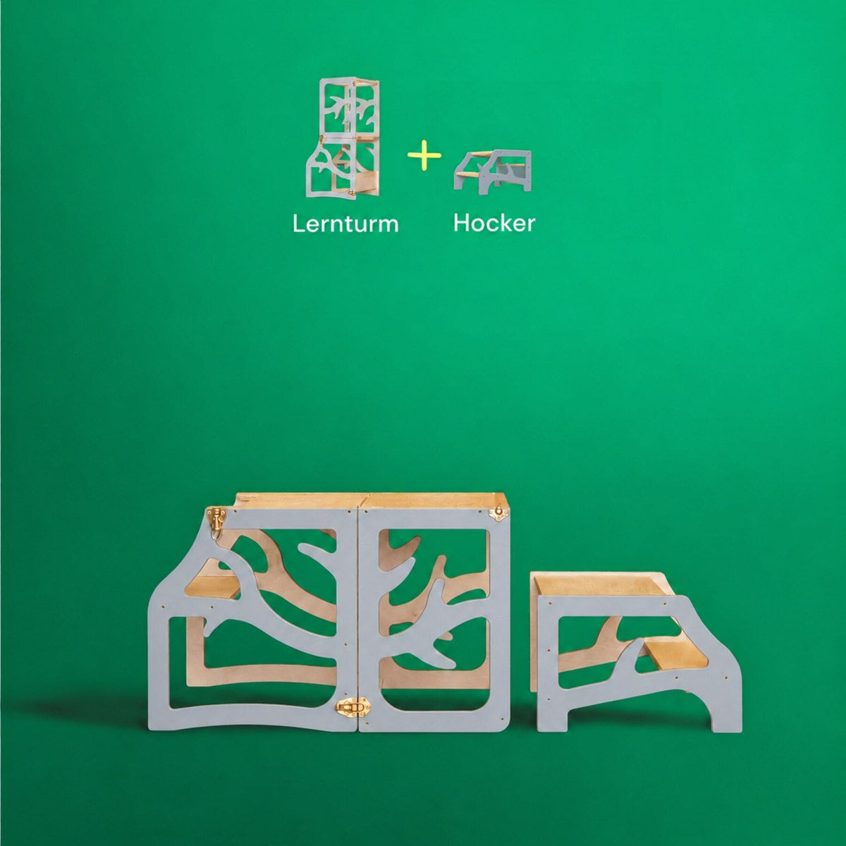 Learning Tower Lernturm für Kinder Montessori Mehrzweck Lernturm wandelbarer aus Holz