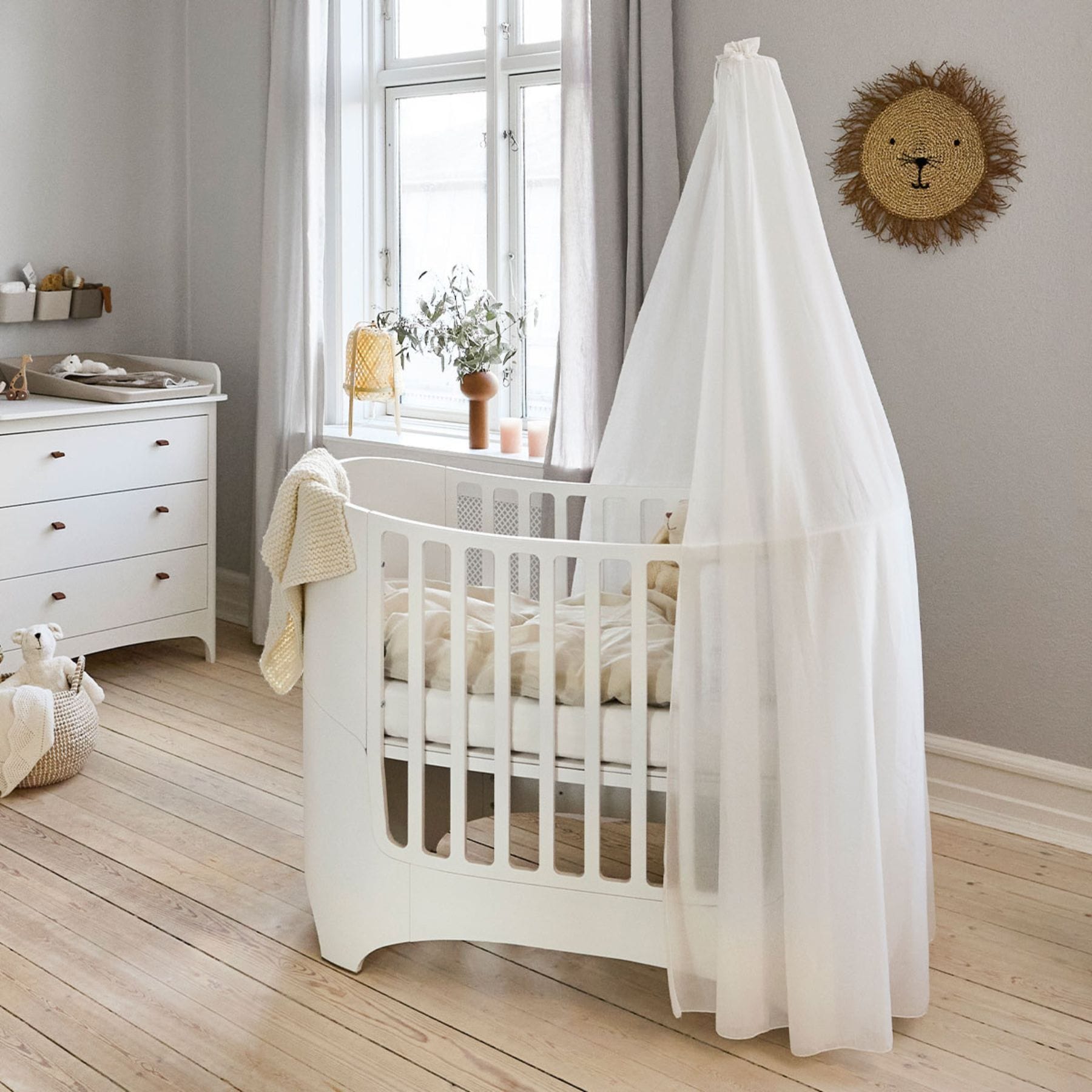 Himmelgestell für Leander Classic Babybett - Halterung aus Buche | Dänisches Design