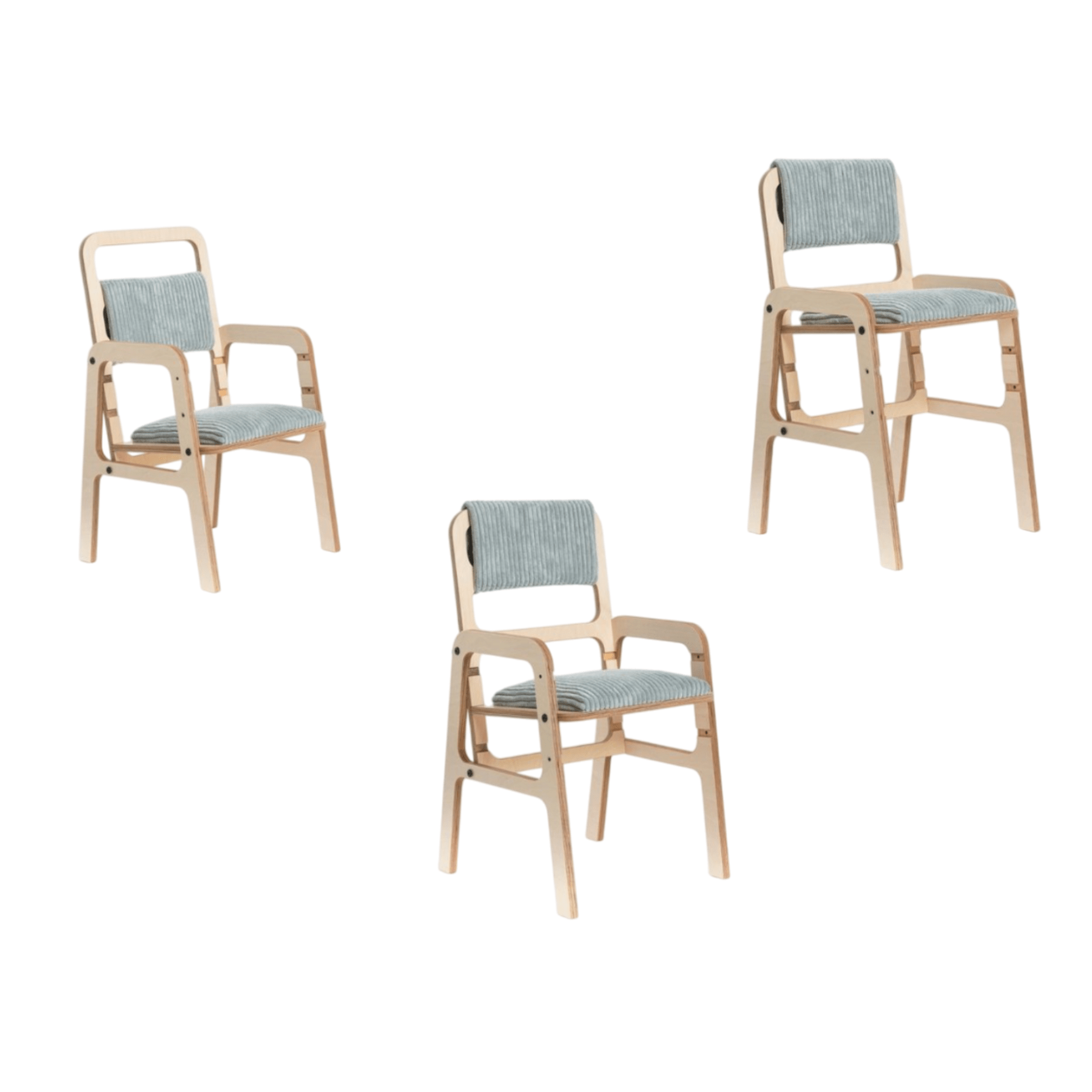 Verstellbarer Montessori Kindertisch und Stuhl Set luula - LeoBabys