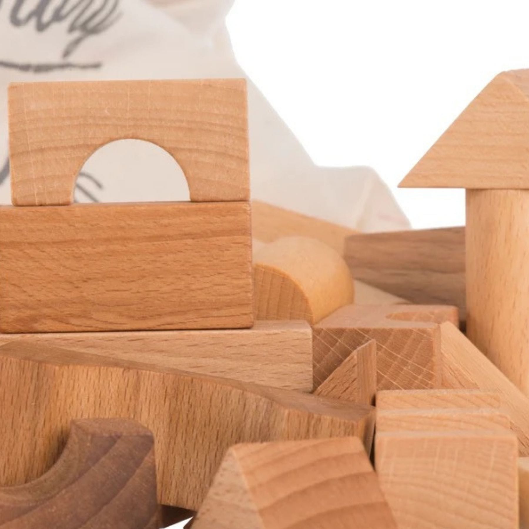 Holzbausteine 100 Teile im Beutel | Wooden Story