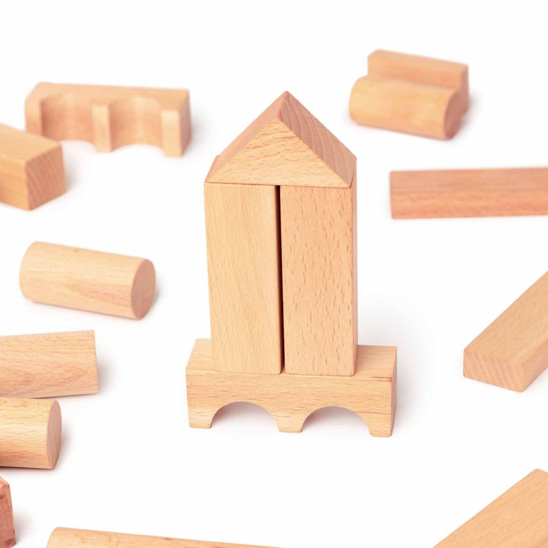 Holzbausteine 100 Teile im Beutel | Wooden Story