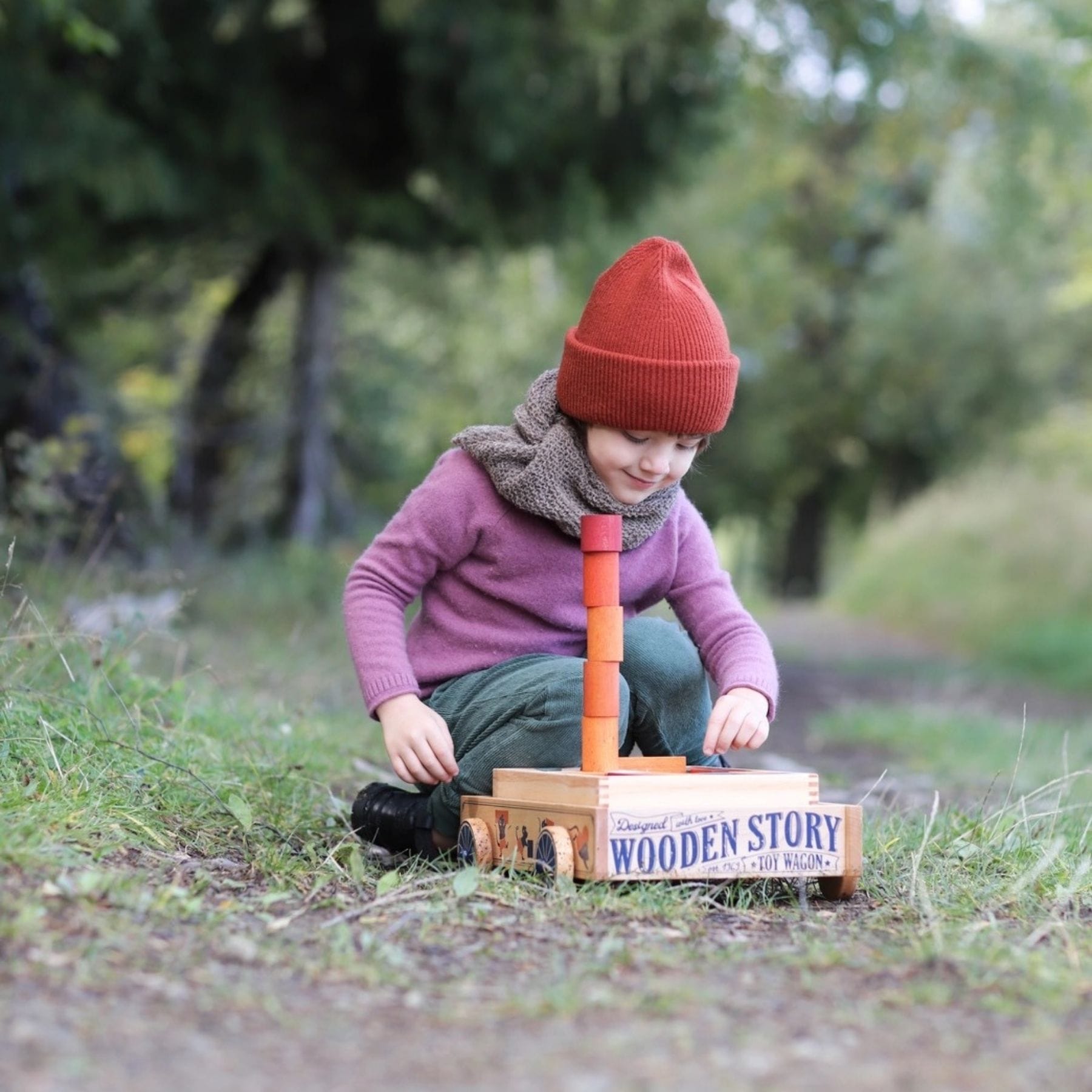 Holztrolley - Lauflernwagen & Spielzeug-Trolley aus Holz | Wooden Story