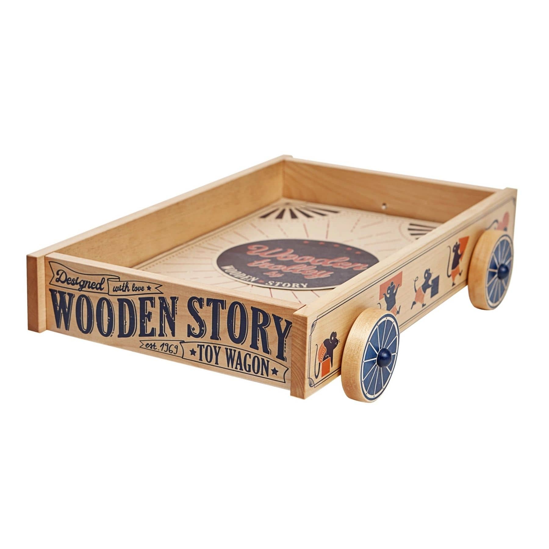 Holztrolley - Lauflernwagen & Spielzeug-Trolley aus Holz | Wooden Story