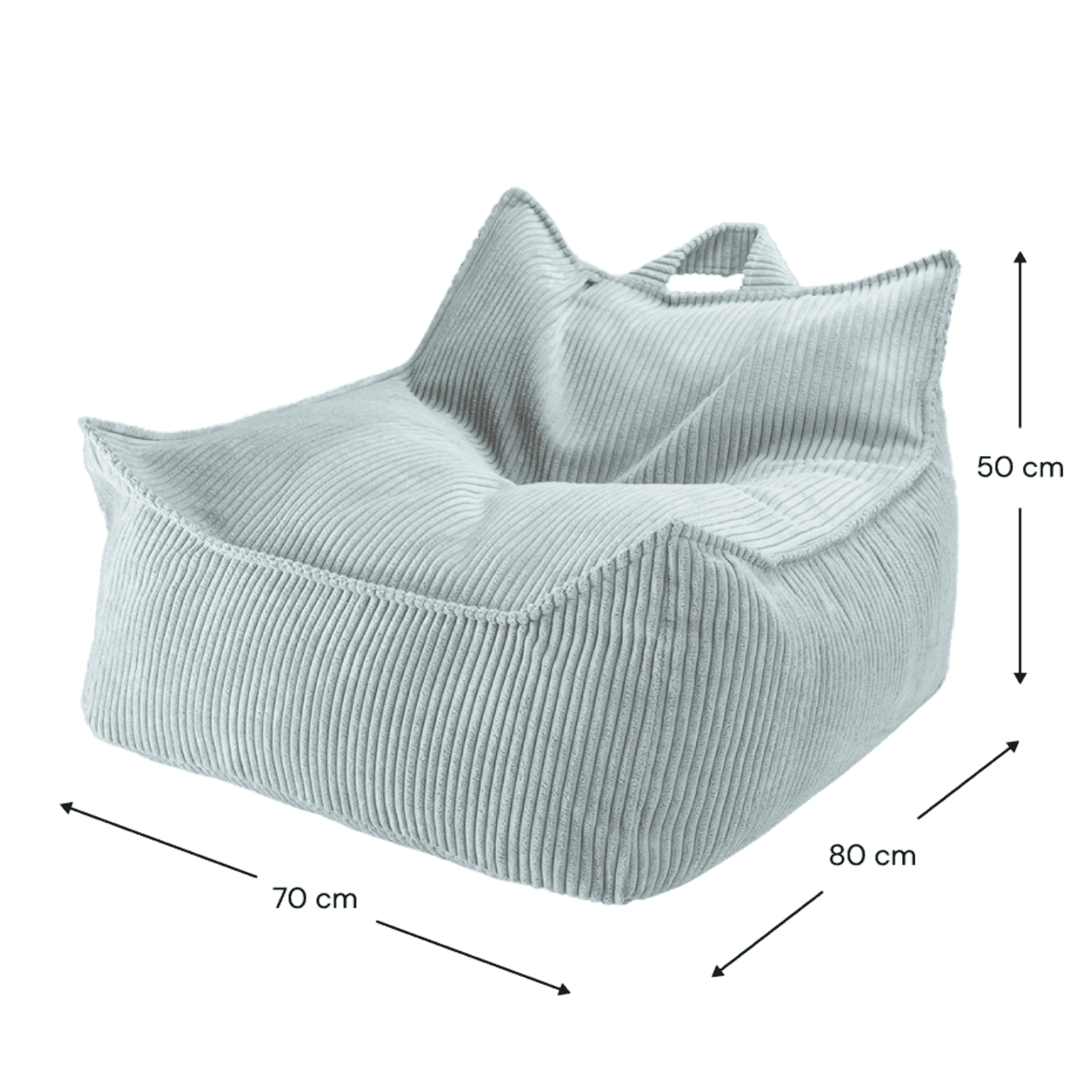 Kinder-Sitzsack Sessel aus Cord I wigiwama - LeoBabys