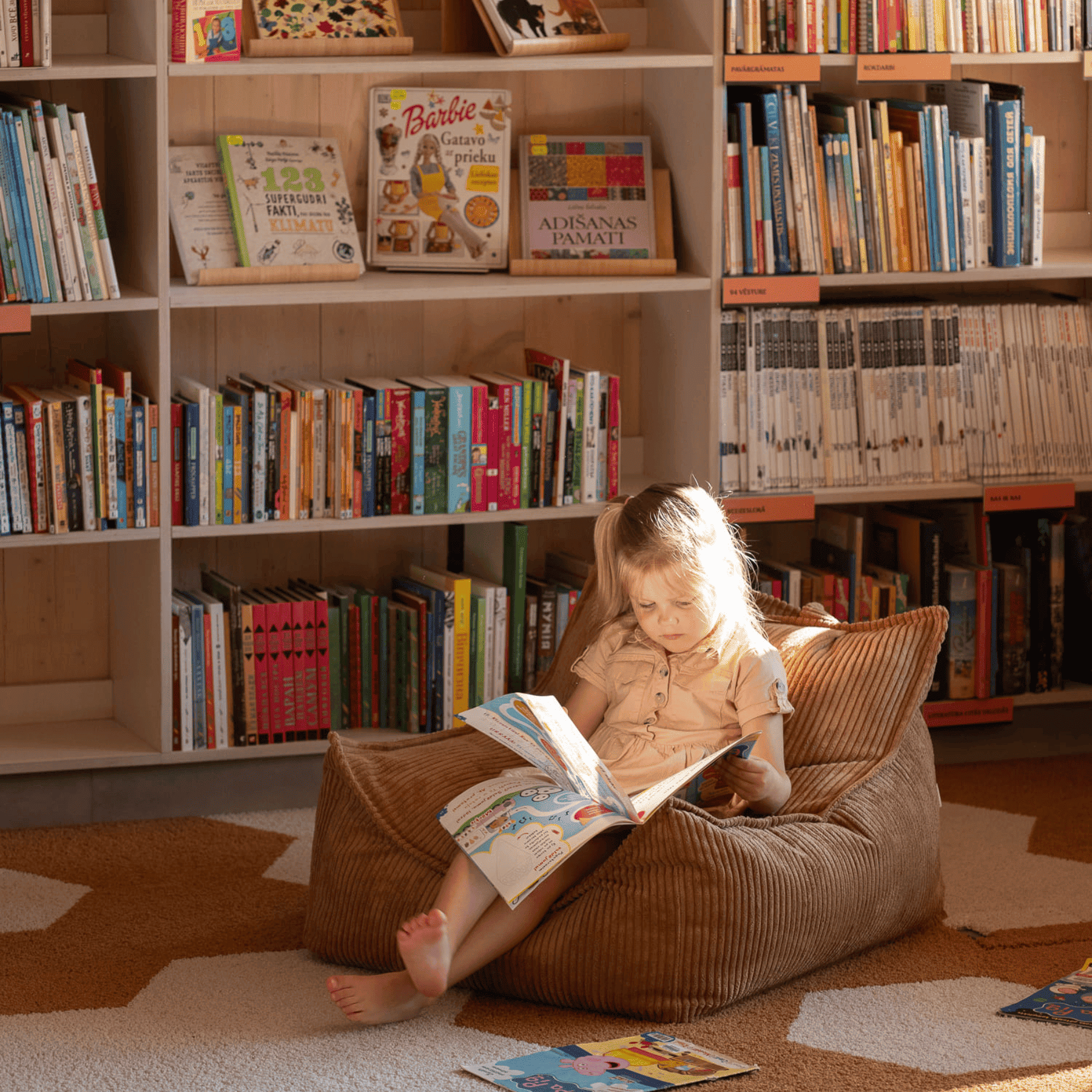 Kinder-Sitzsack Sessel aus Cord I wigiwama - LeoBabys