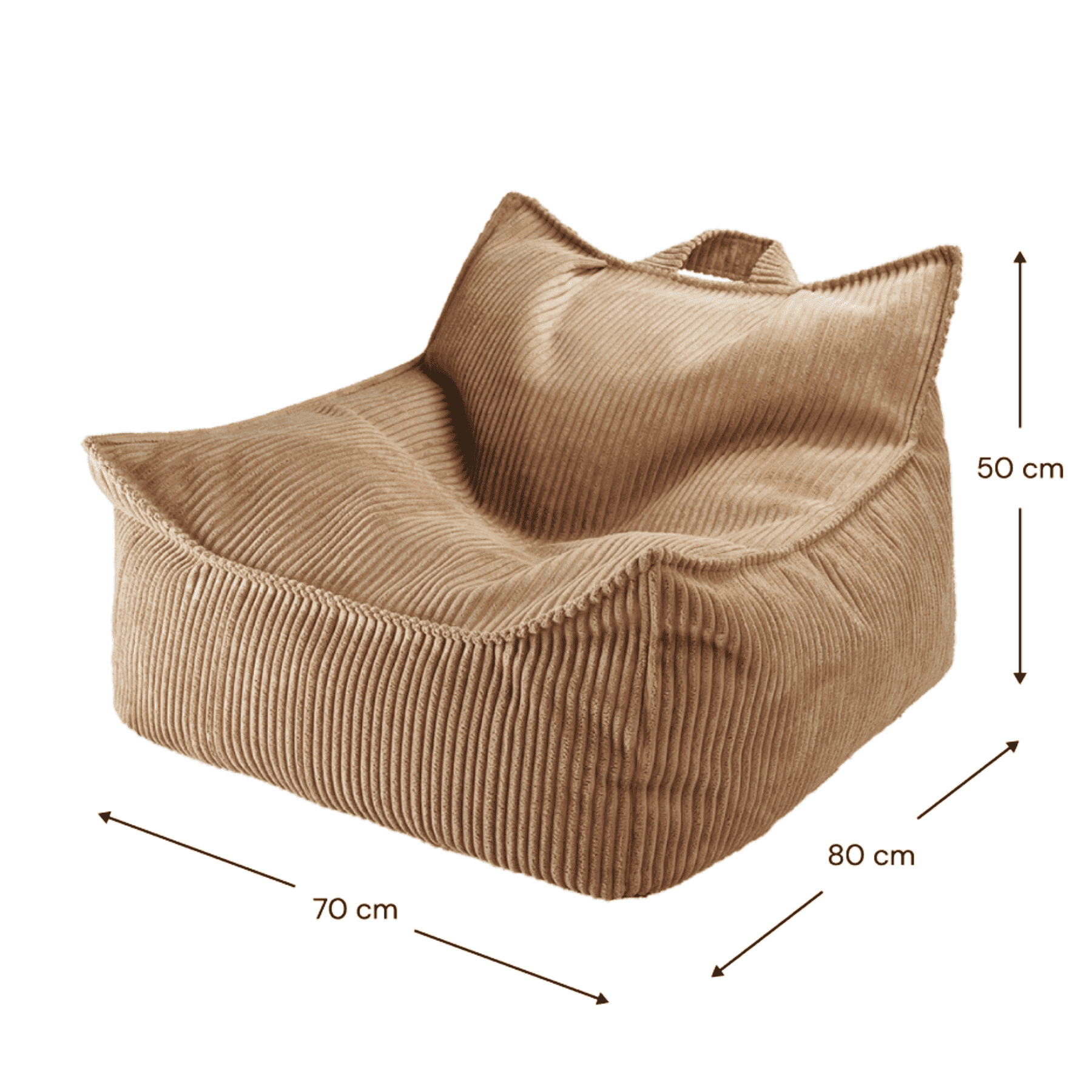 Kinder-Sitzsack Sessel aus Cord I wigiwama - LeoBabys