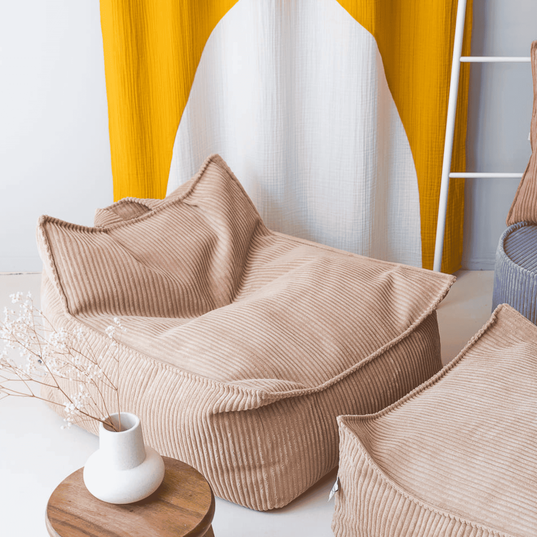 Kinder-Sitzsack Sessel aus Cord I wigiwama - LeoBabys