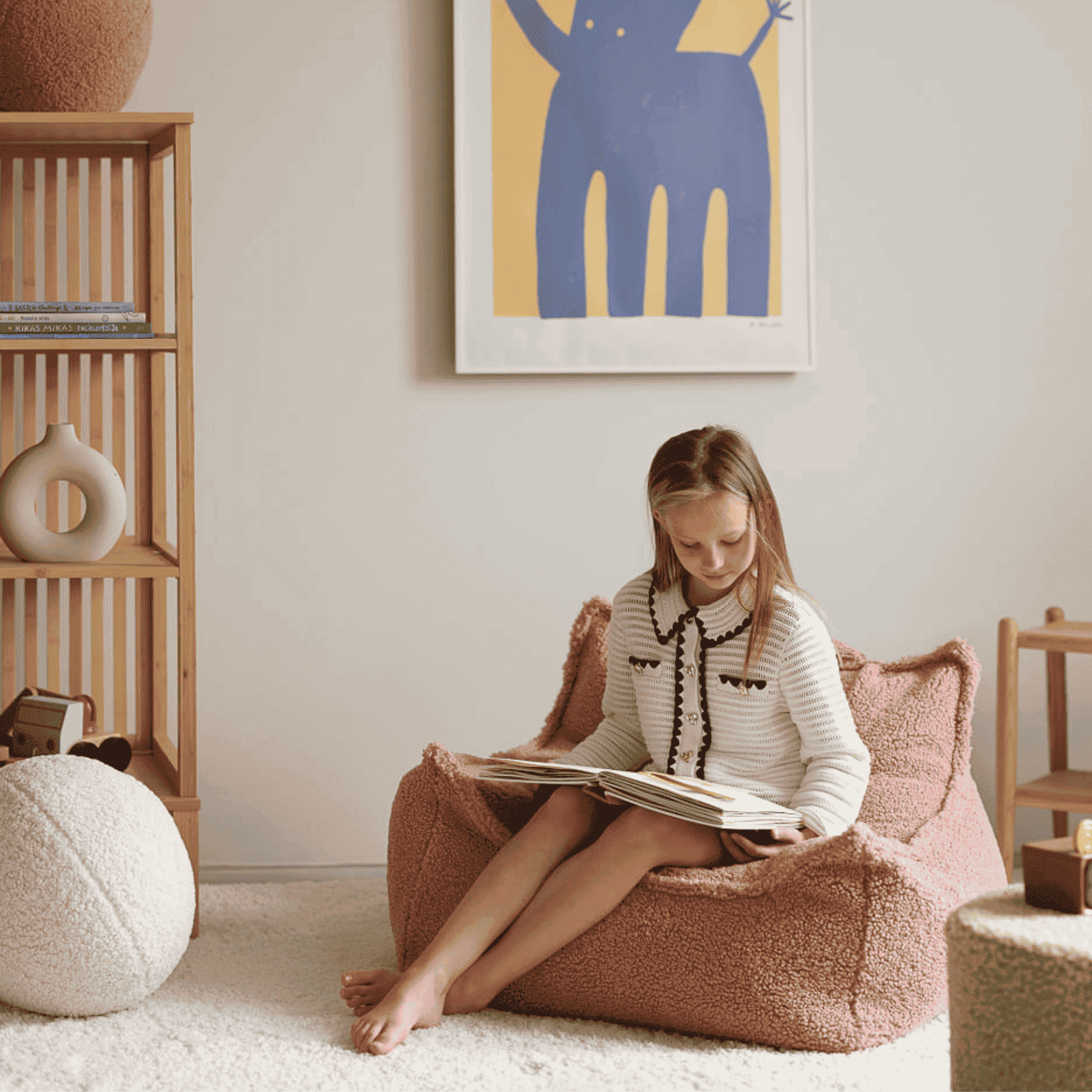 Kinder-Sitzsack Sessel aus Teddy I wigiwama - LeoBabys