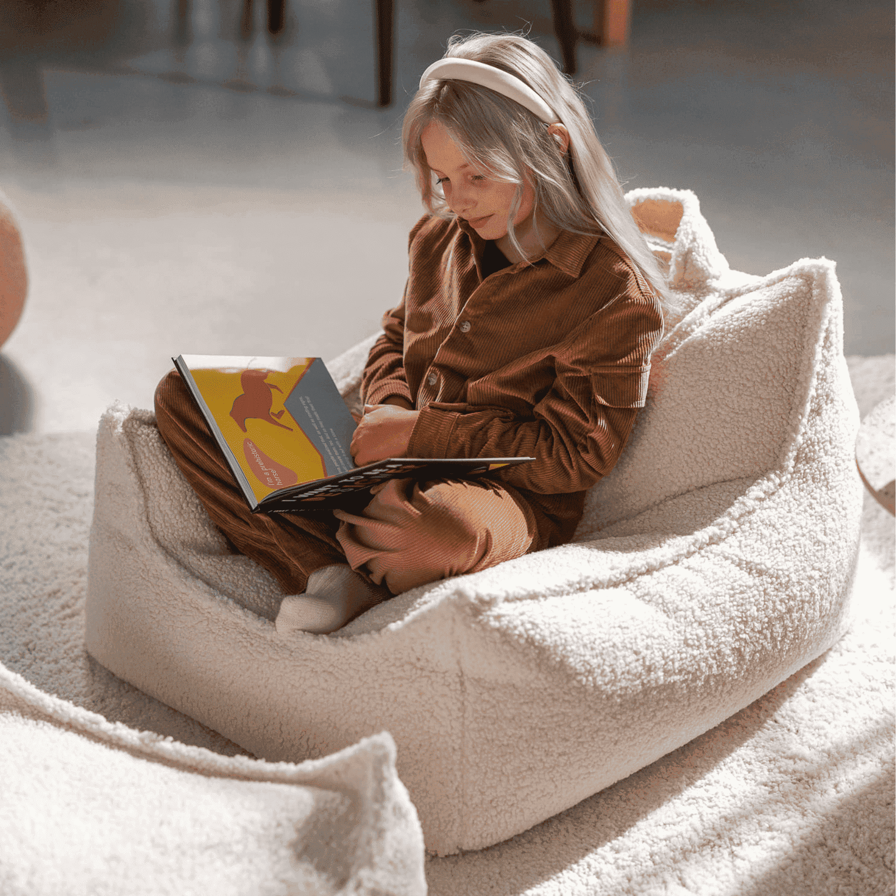 Kinder-Sitzsack Sessel aus Teddy I wigiwama - LeoBabys