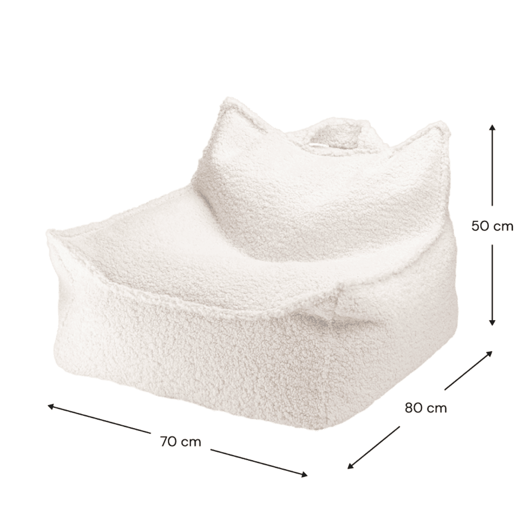 Kinder-Sitzsack Sessel aus Teddy I wigiwama - LeoBabys