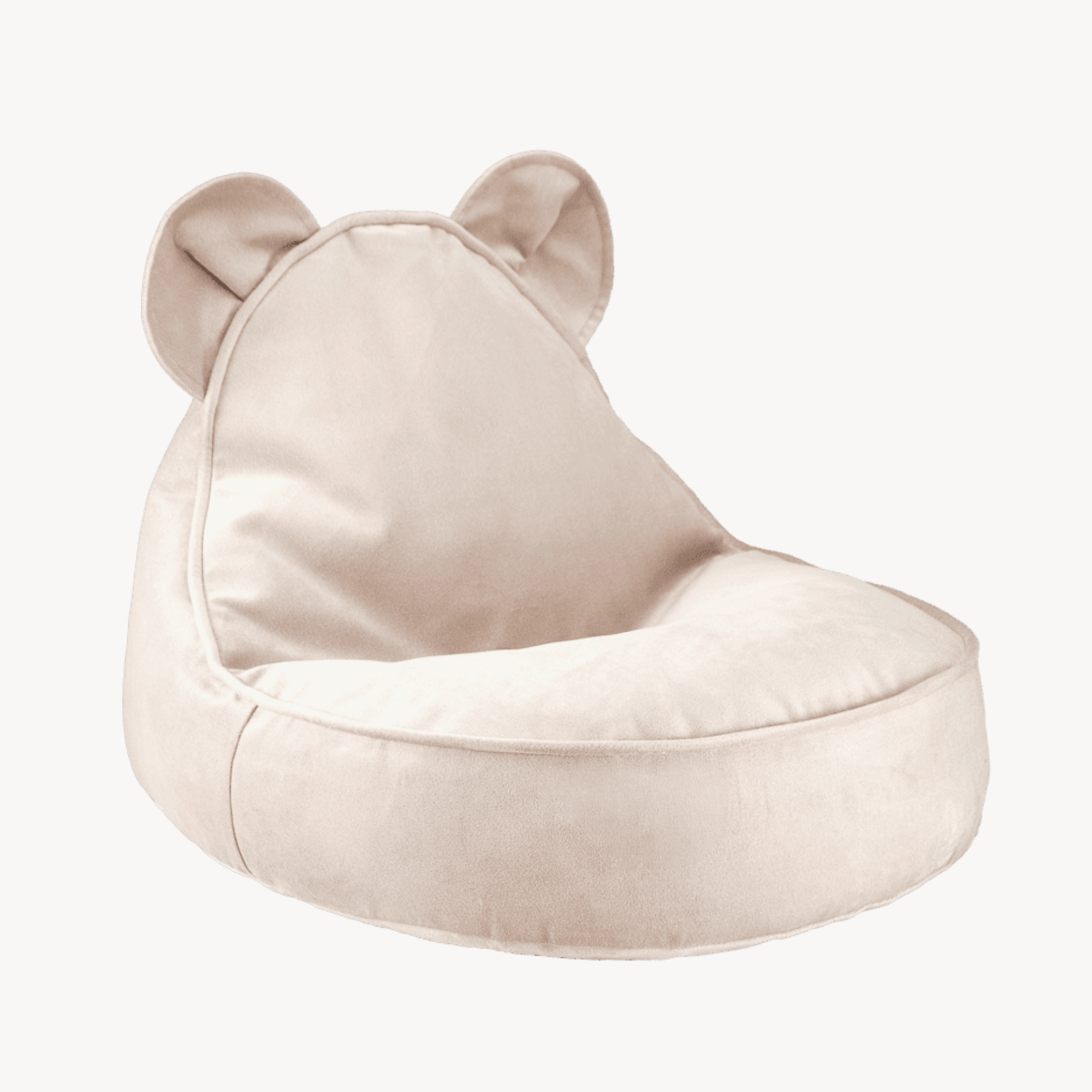 Kinder-Sitzsack Bär aus Samt I wigiwama - LeoBabys