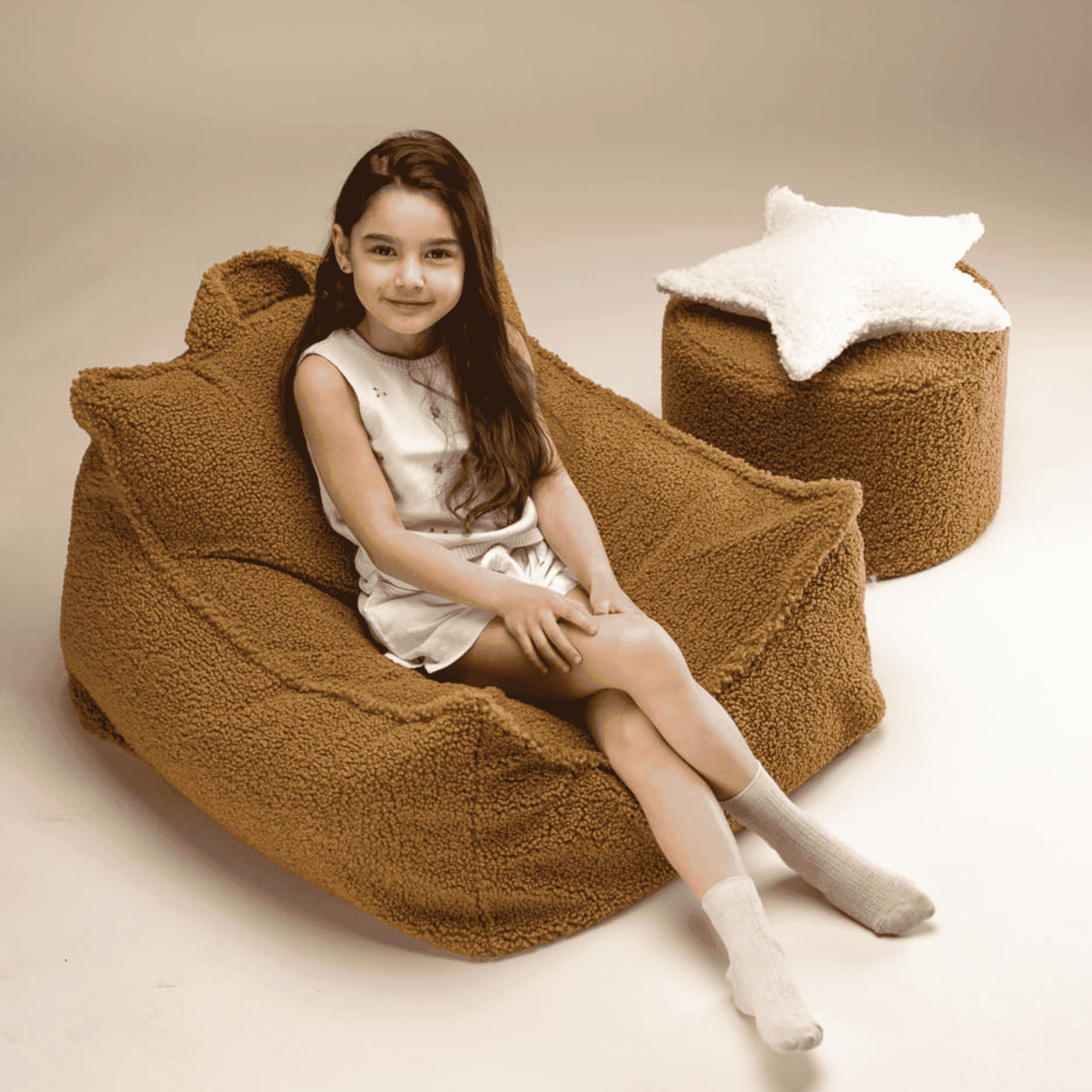 Kinder-Sitzsack Sessel aus Teddy I wigiwama - LeoBabys