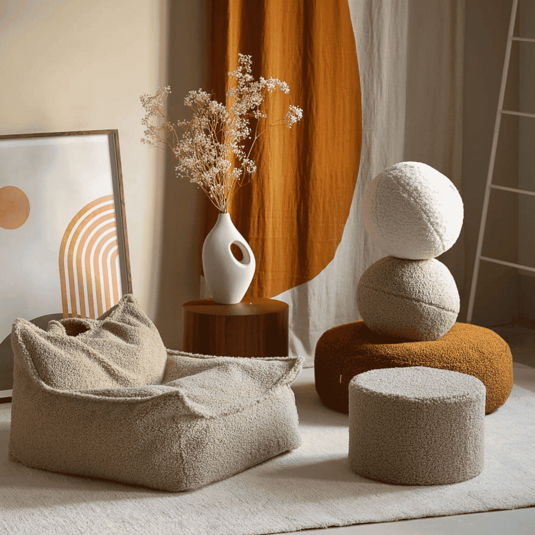 Kinder-Sitzsack Sessel aus Teddy I wigiwama - LeoBabys