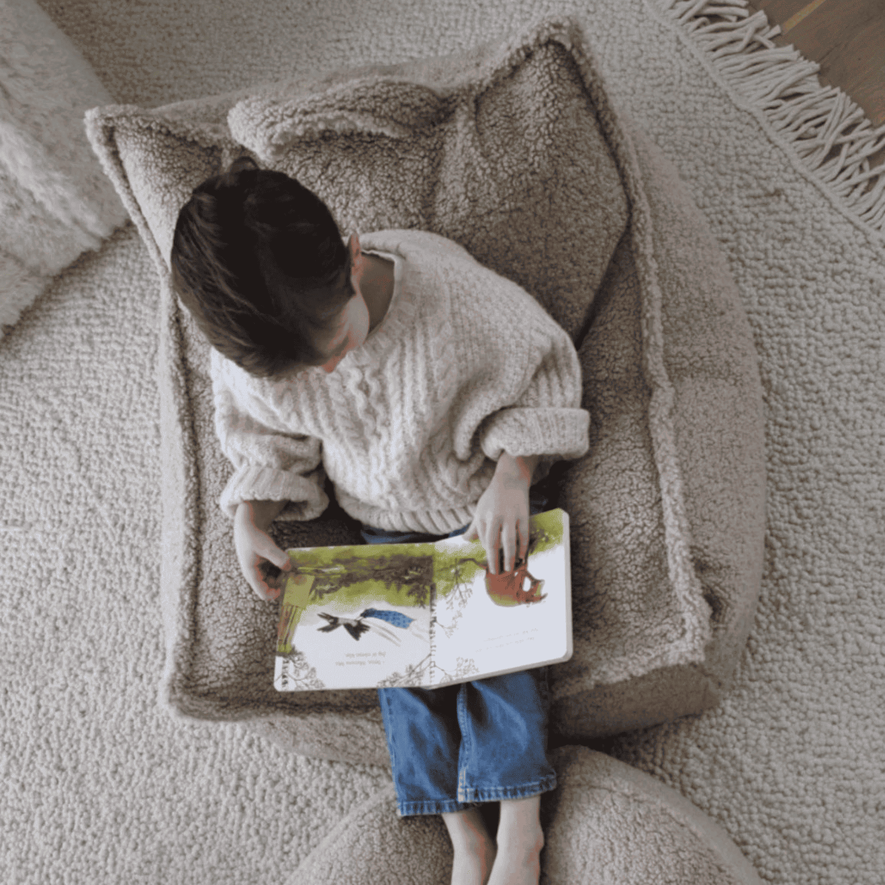 Kinder-Sitzsack Sessel aus Teddy I wigiwama - LeoBabys