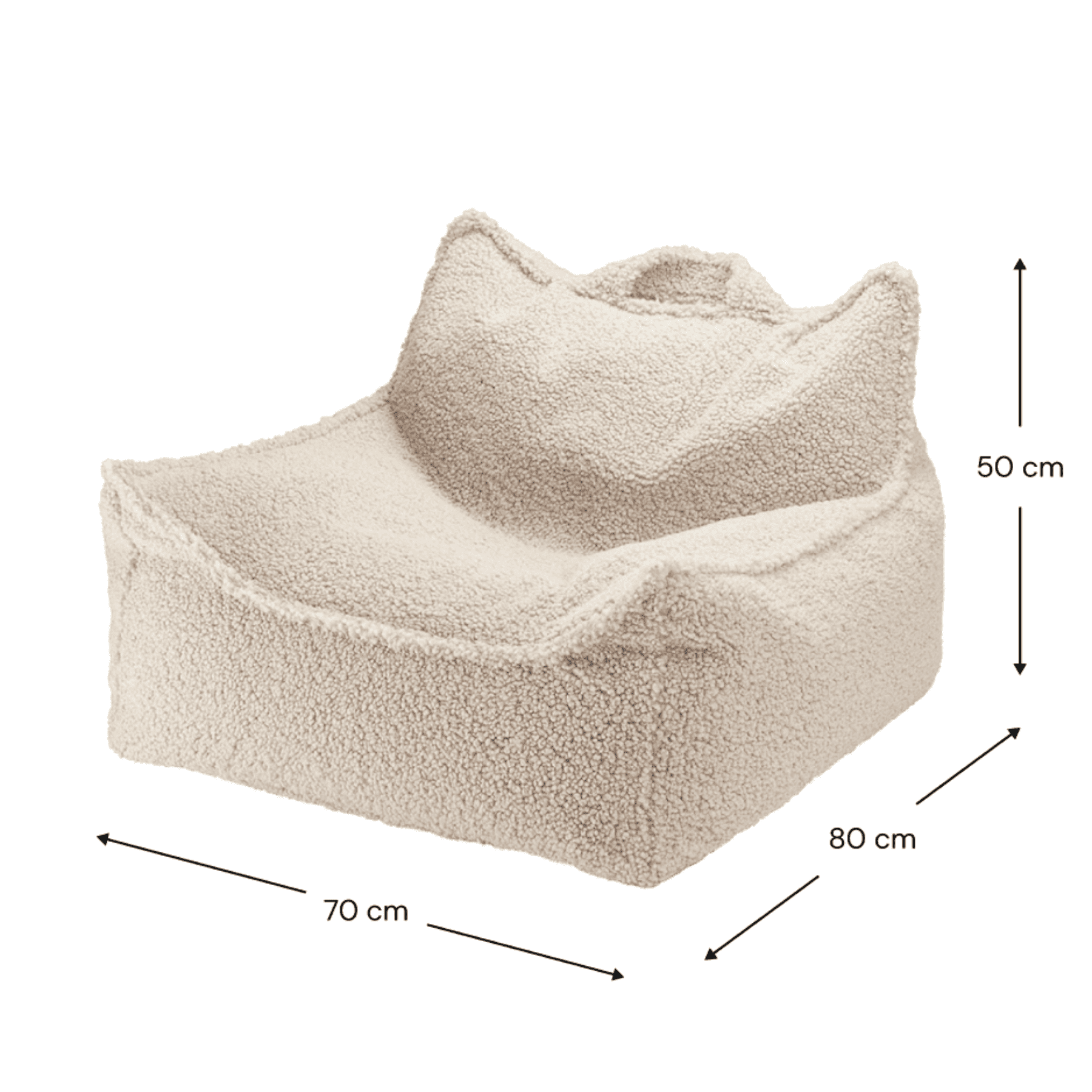 Kinder-Sitzsack Sessel aus Teddy I wigiwama - LeoBabys