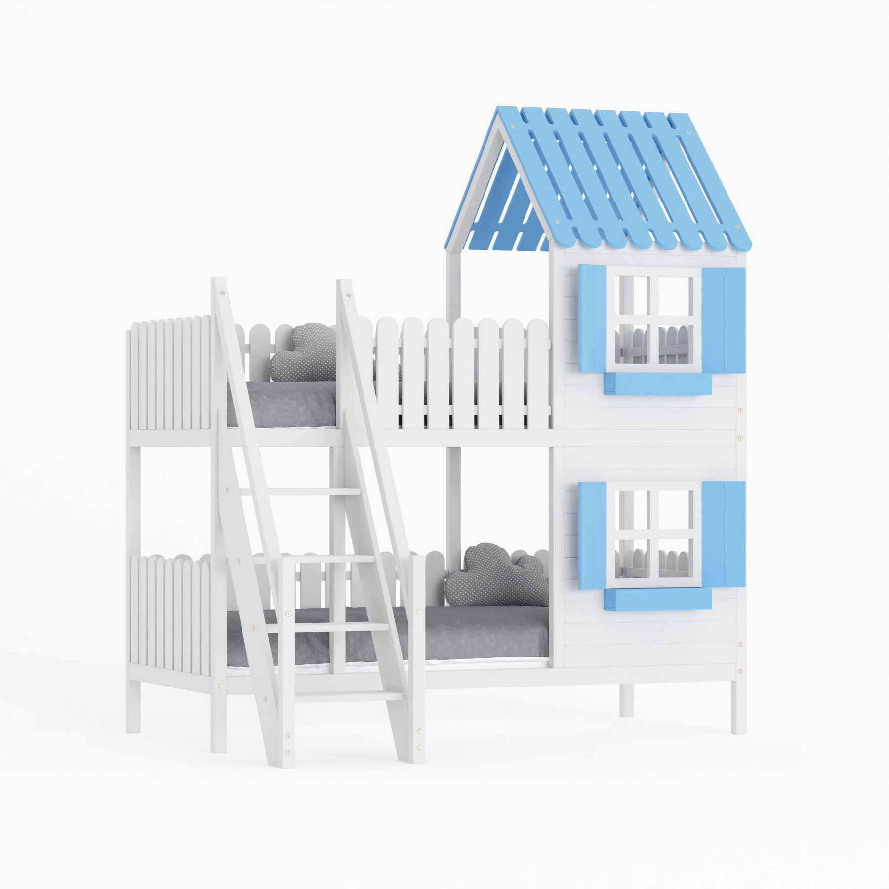 Kinderbett Hausbett Etagenbett für Kinder - Nika