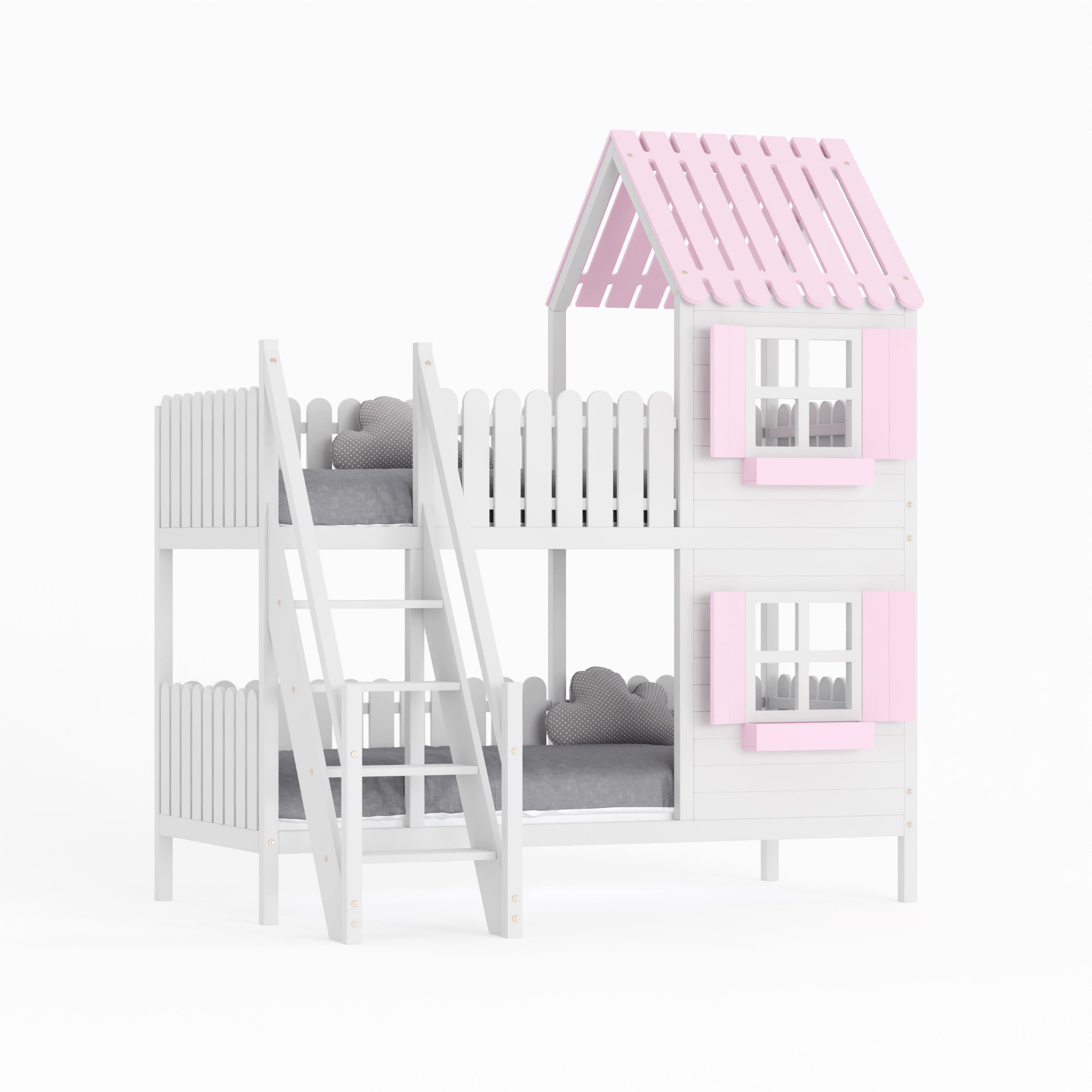 Kinderbett Hausbett Etagenbett für Kinder - Nika