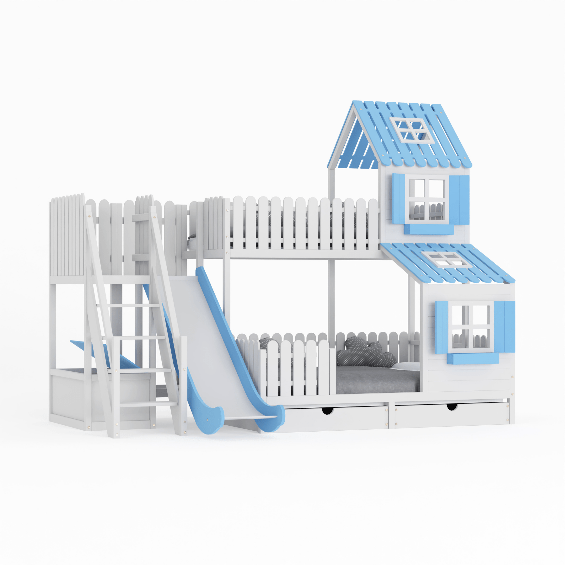 Kinderbett Hausbett Etagenbett für Kinder - Christin