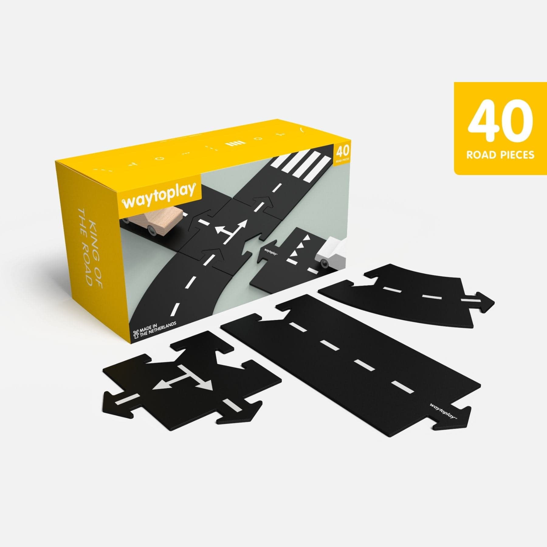 King of the Road - Flexible Spielstraße | 40 Teile | waytoplay