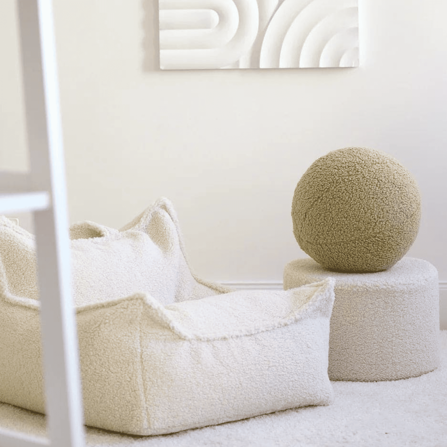 Kissen Ball aus Teddy Polster I wigiwama - LeoBabys