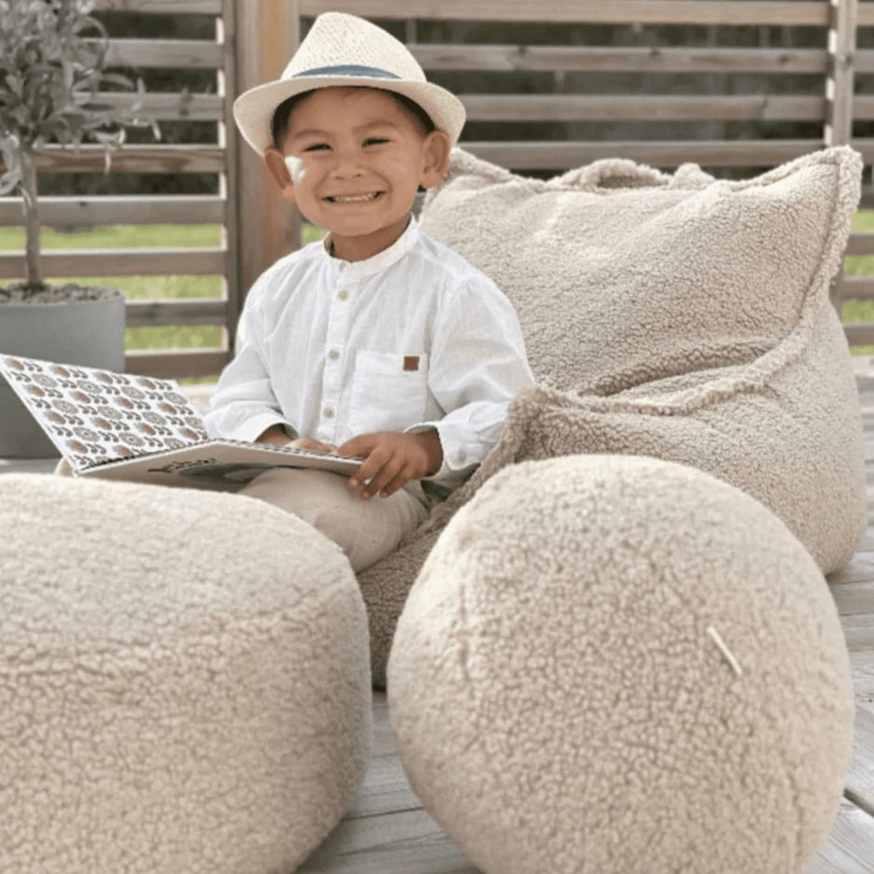 Kissen Ball aus Teddy Polster I wigiwama - LeoBabys