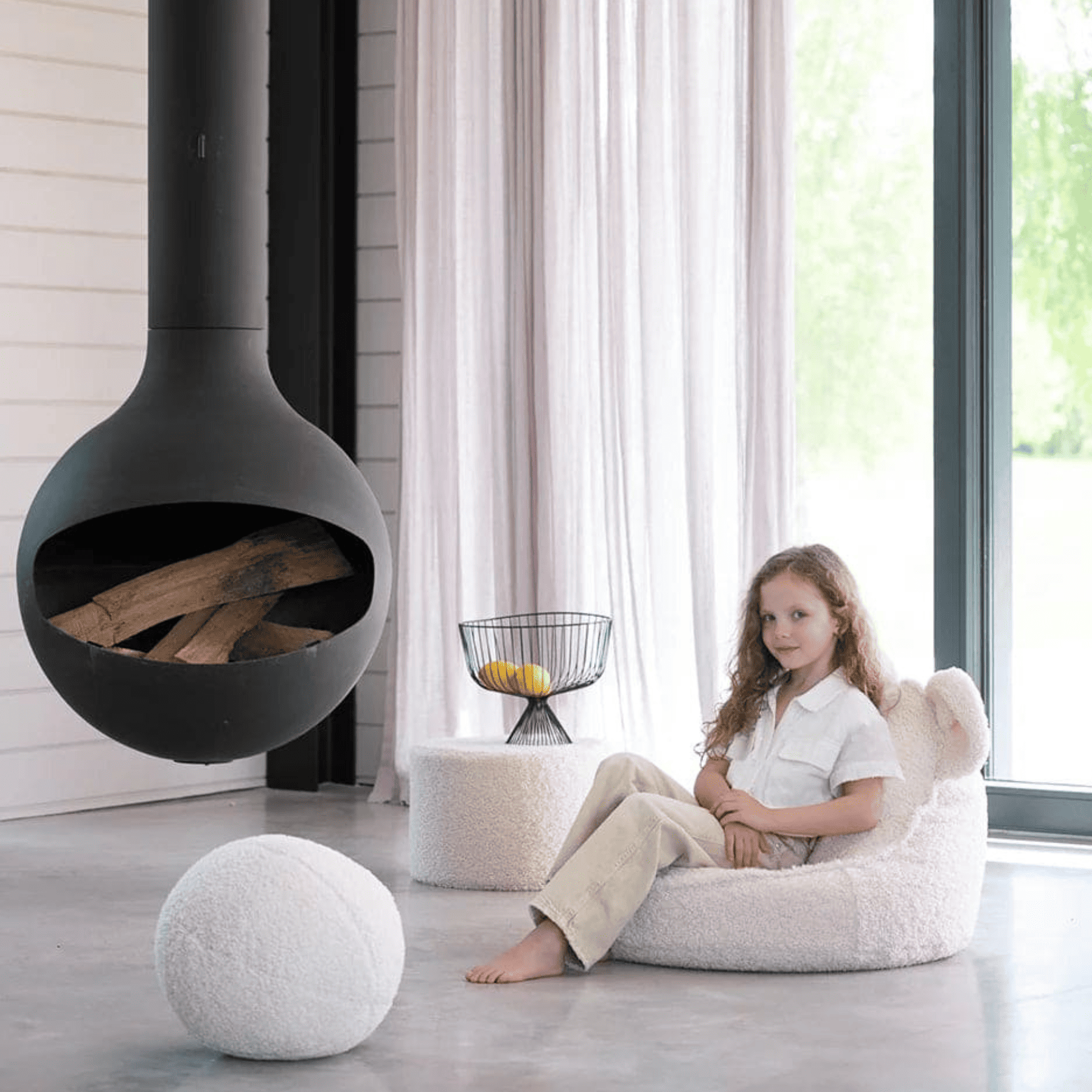 Kissen Ball aus Teddy Polster I wigiwama - LeoBabys