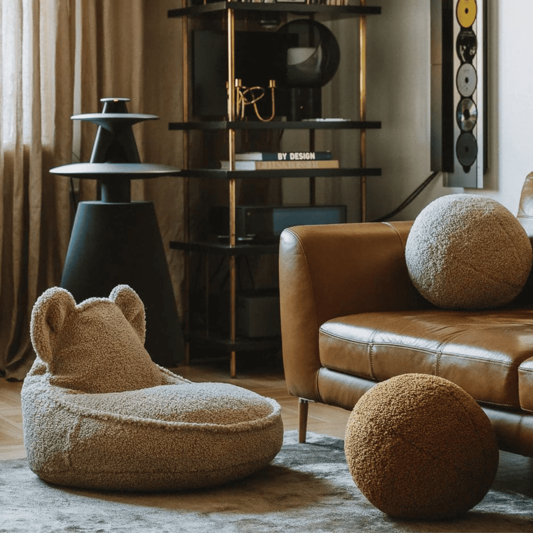 Kissen Ball aus Teddy Polster I wigiwama - LeoBabys