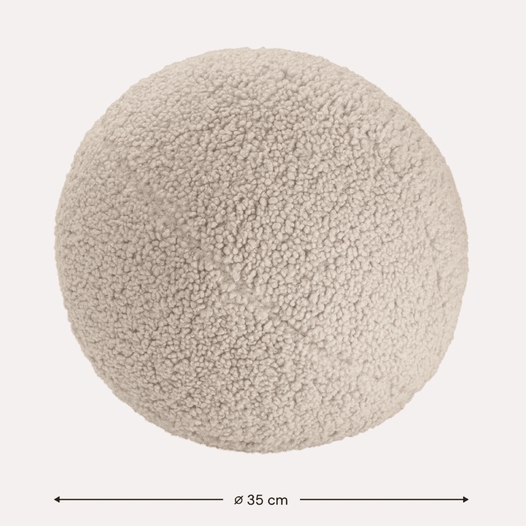 Kissen Ball aus Teddy Polster I wigiwama - LeoBabys