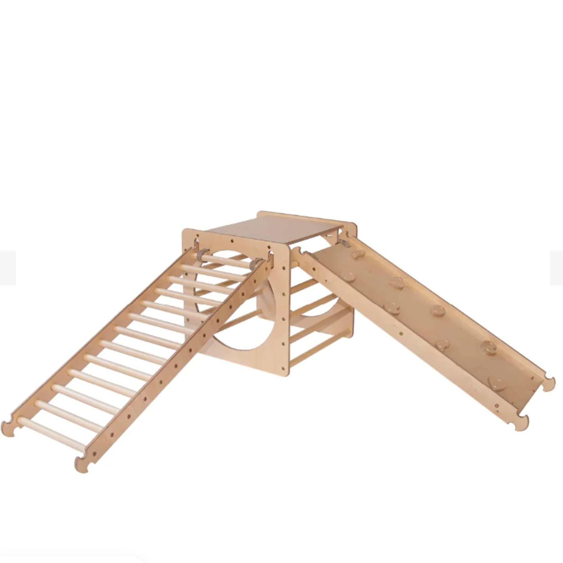 Kletterwürfel Explorer Holz Natur - LeoBabys