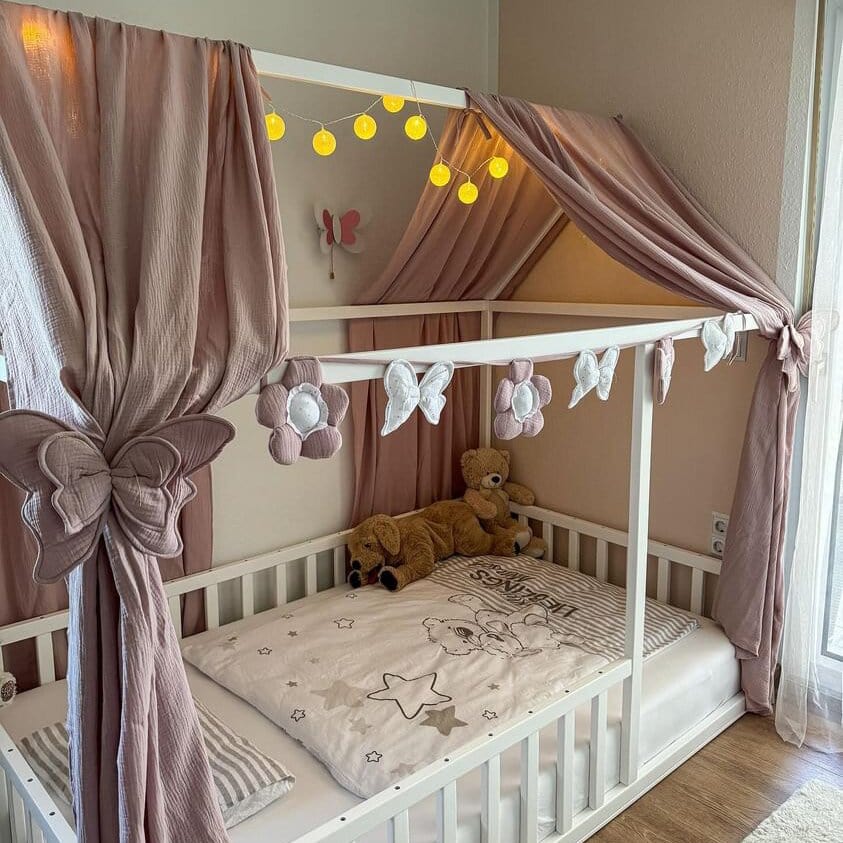 Kinderbett Bodenbett Hausbett Design - LeoBabys