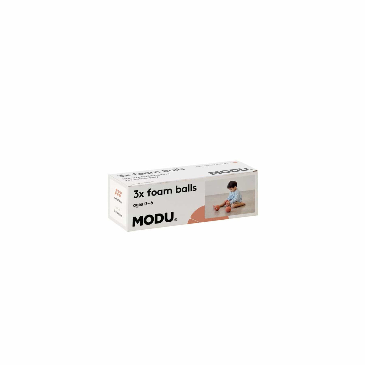 Bewegungsspielzeug MODU Schaumstoffbälle 3er-Set - Ballspiel, Trittsteine & Bausteine