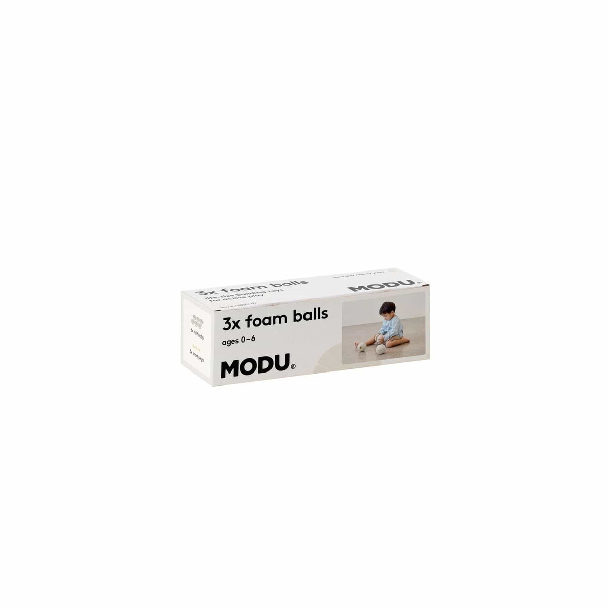 Bewegungsspielzeug MODU Schaumstoffbälle 3er-Set - Ballspiel, Trittsteine & Bausteine