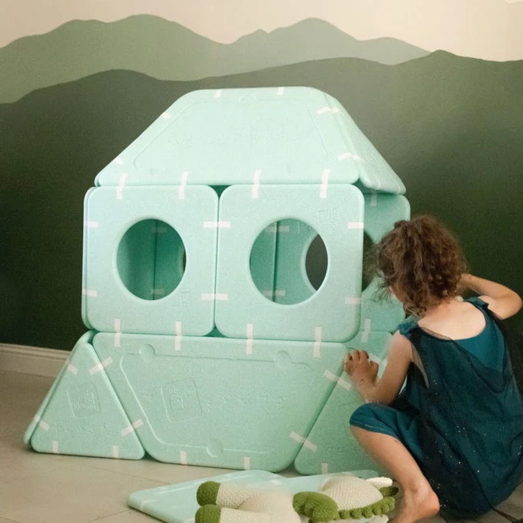 Magnetische Riesenbausteine - Magnetbaukasten-Set 20-teilig - LeoBabys