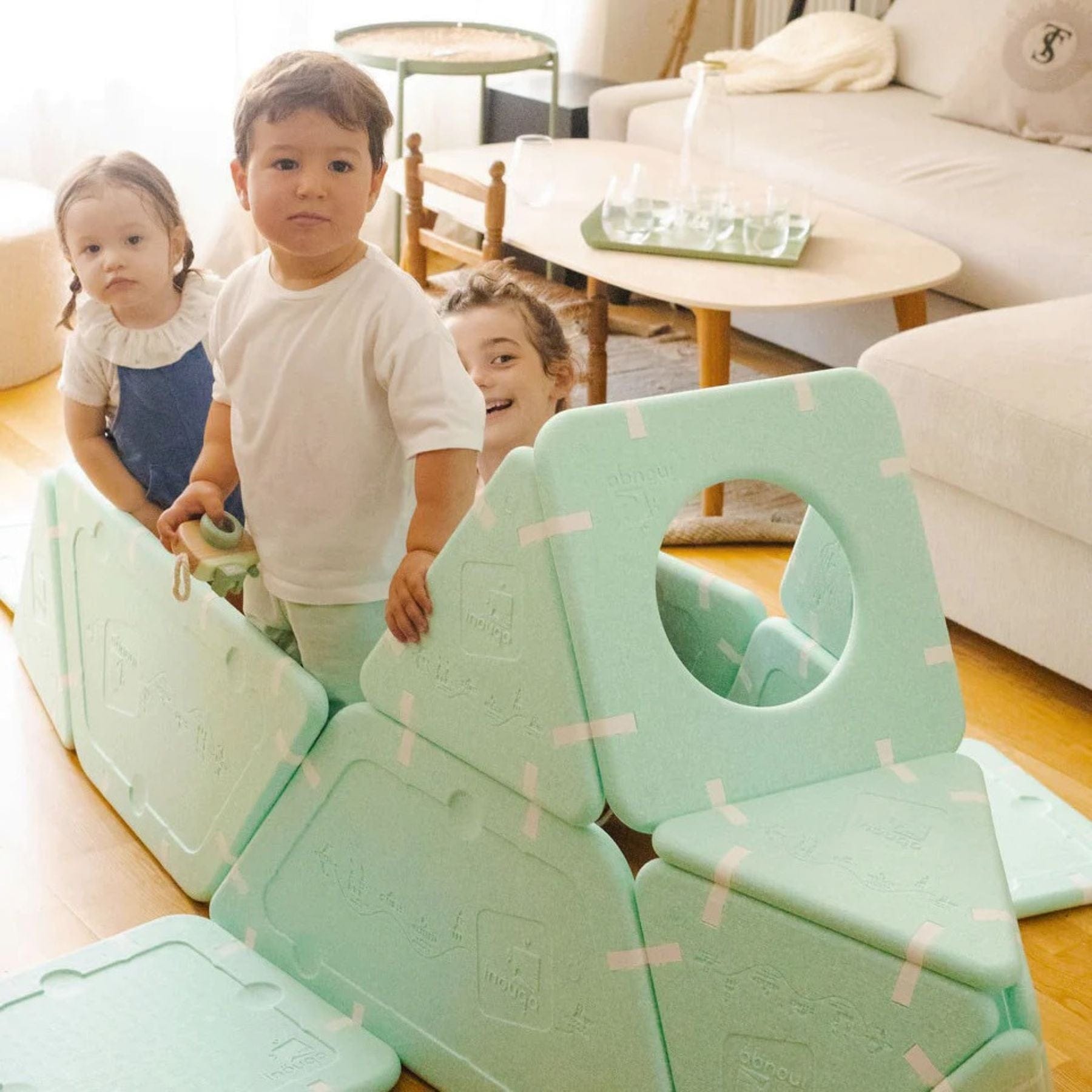 Magnetische Riesenbausteine - Magnetbaukasten-Set 20-teilig - LeoBabys